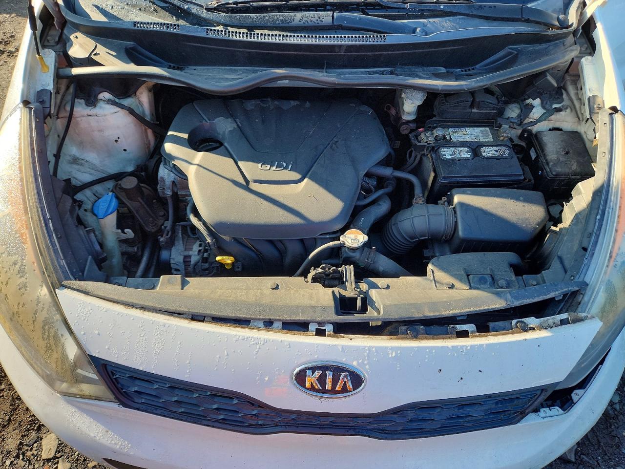 2012 Kia Rio Lx White vin: KNADM5A32C6015318