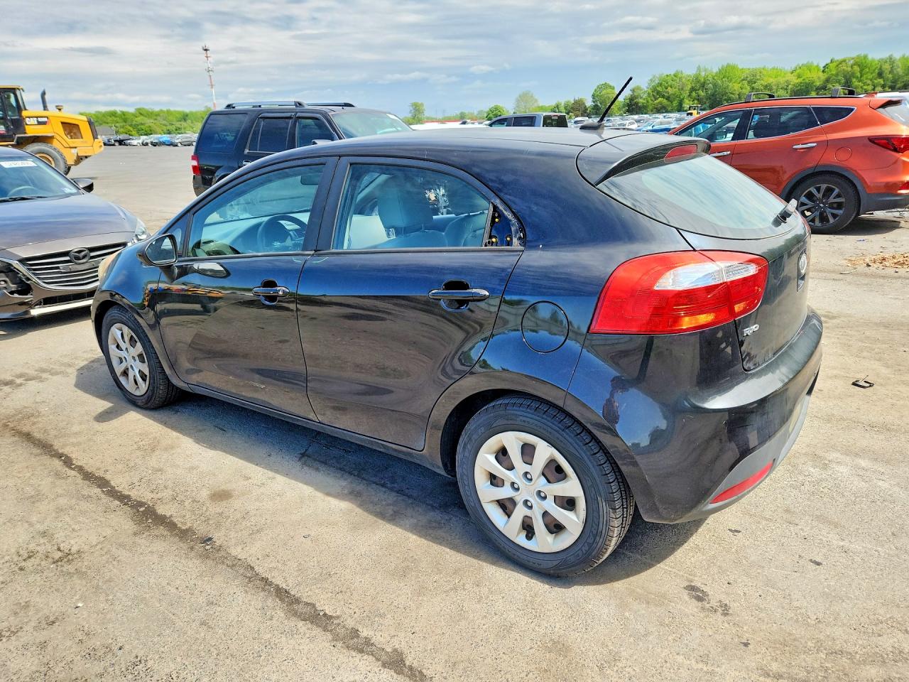 2012 Kia Rio Lx Black vin: KNADM5A32C6039344