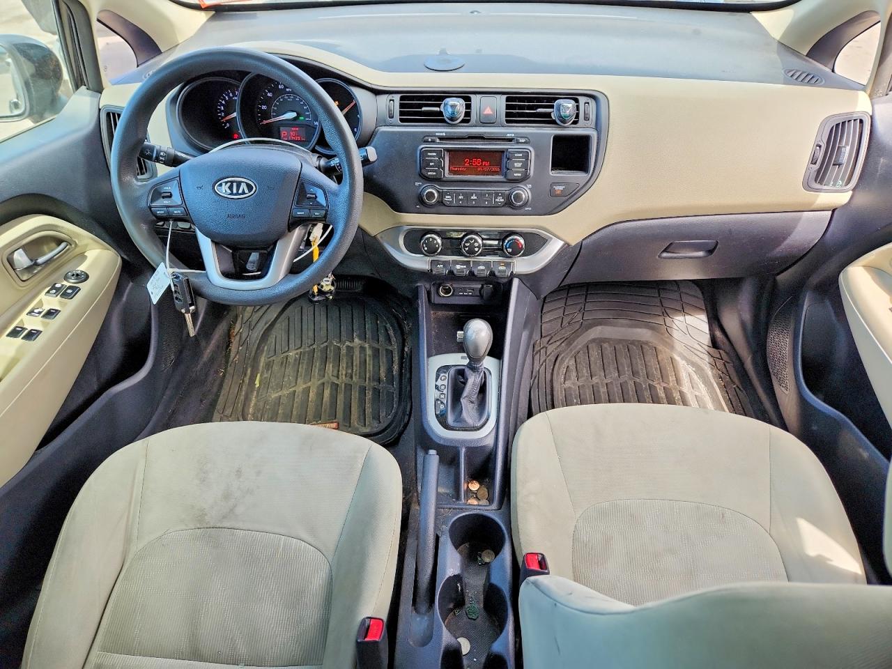 2012 Kia Rio Lx Black vin: KNADM5A32C6039344