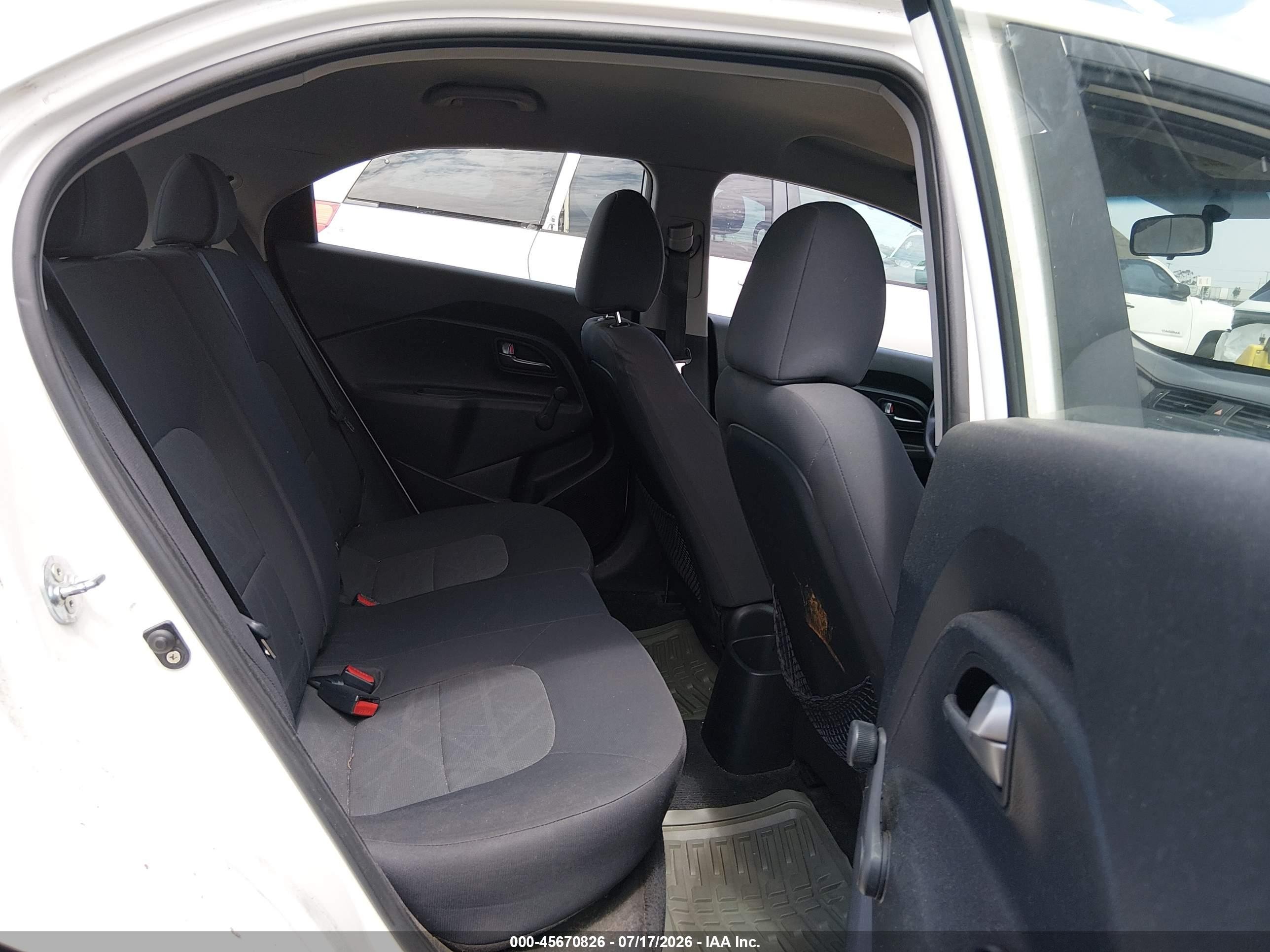 2012 Kia Rio5 Lx White vin: KNADM5A32C6092660
