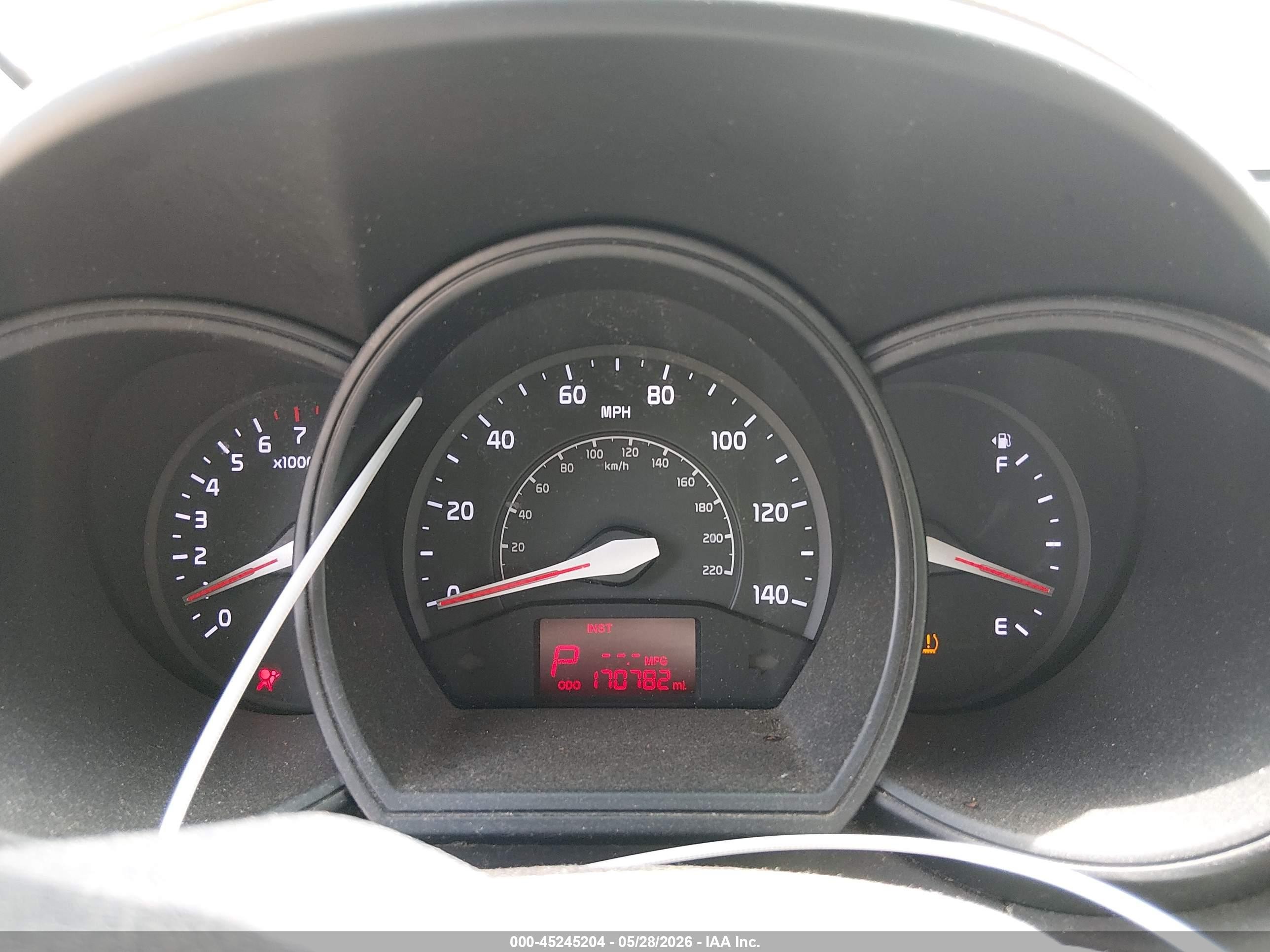 2013 Kia Rio Lx White vin: KNADM5A32D6152258