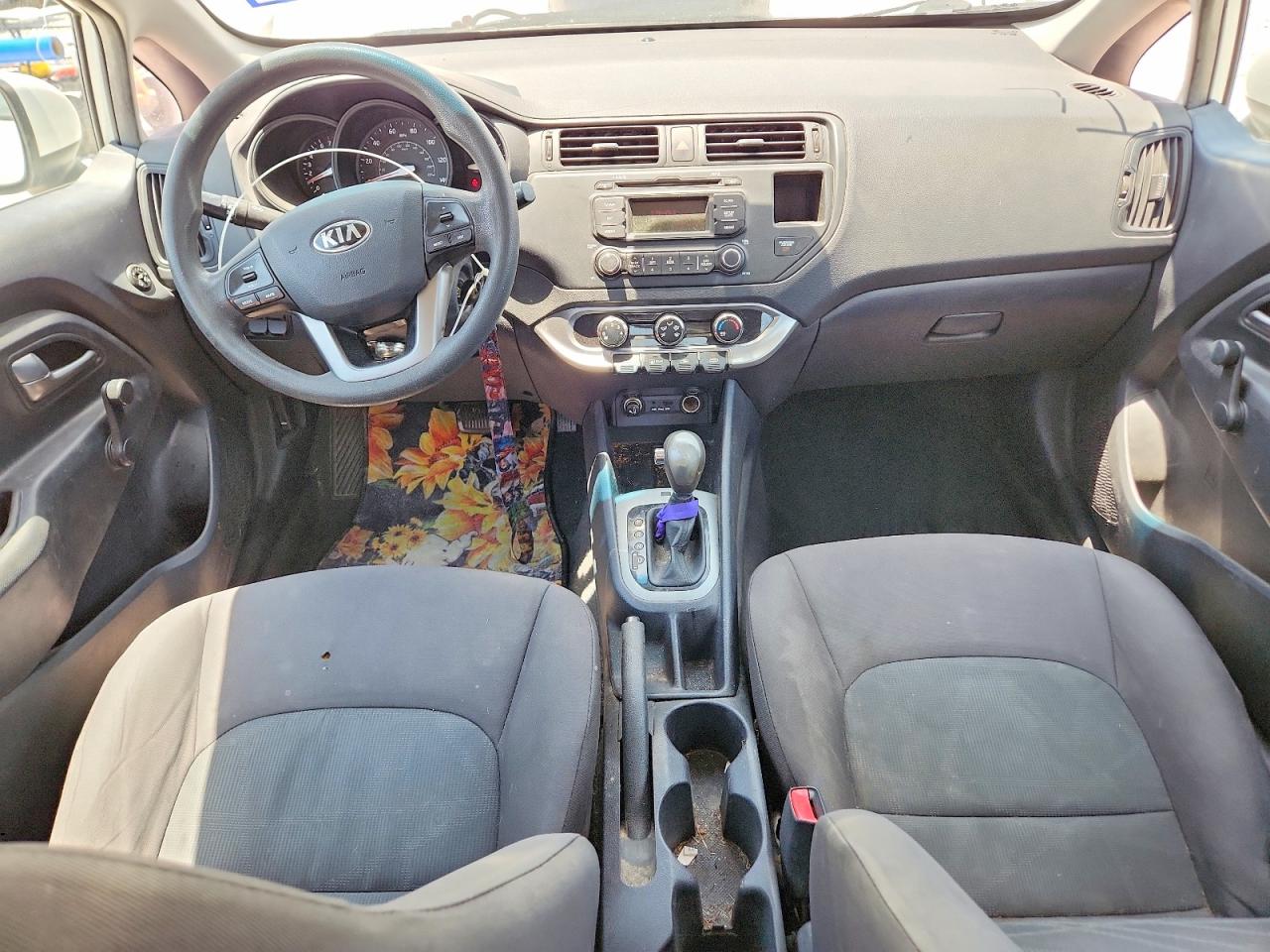 2013 Kia Rio Lx White vin: KNADM5A32D6262520