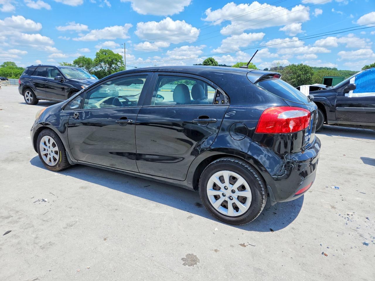 2013 Kia Rio Lx Black vin: KNADM5A32D6307066