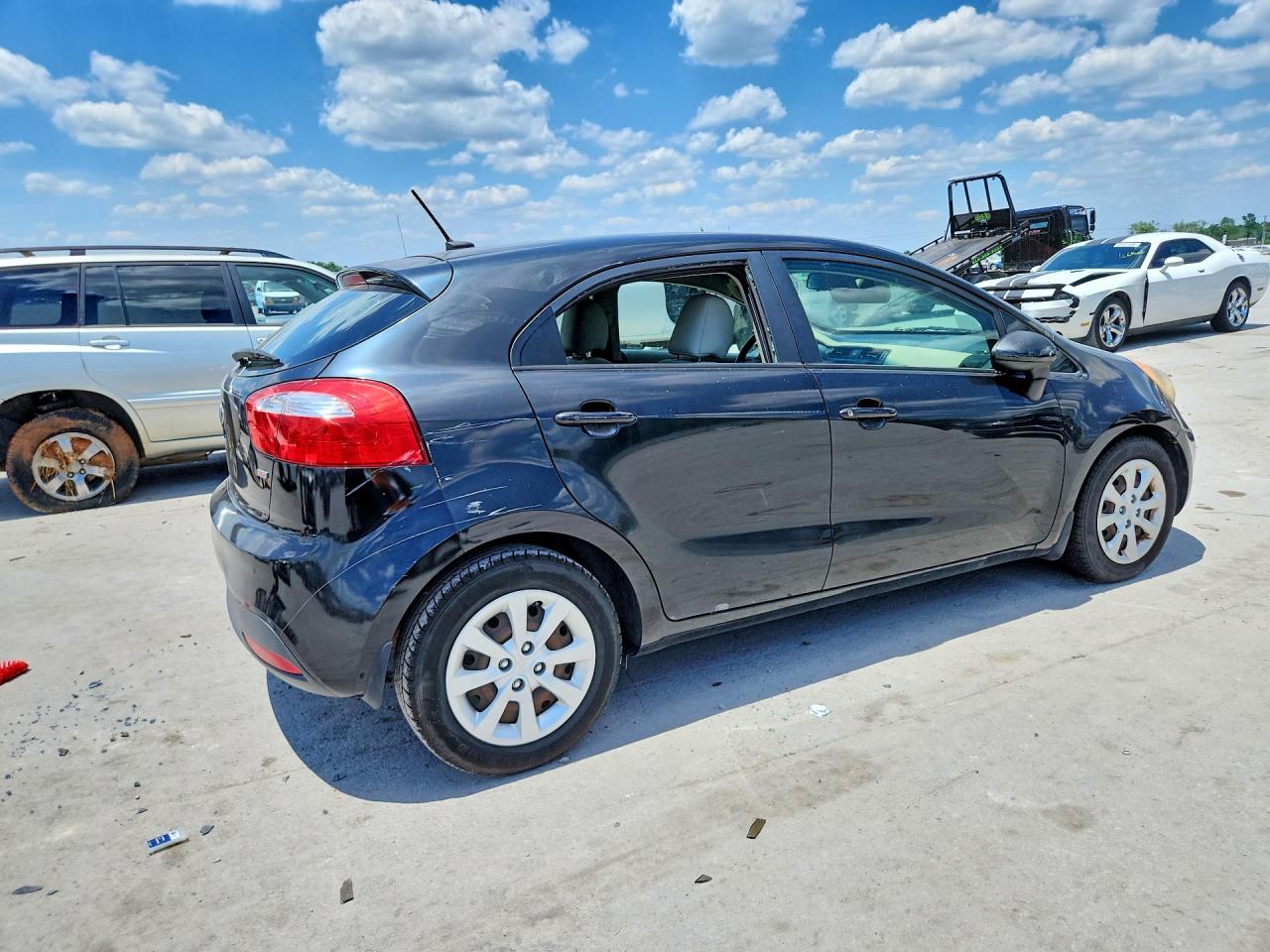 2013 Kia Rio Lx Black vin: KNADM5A32D6307066