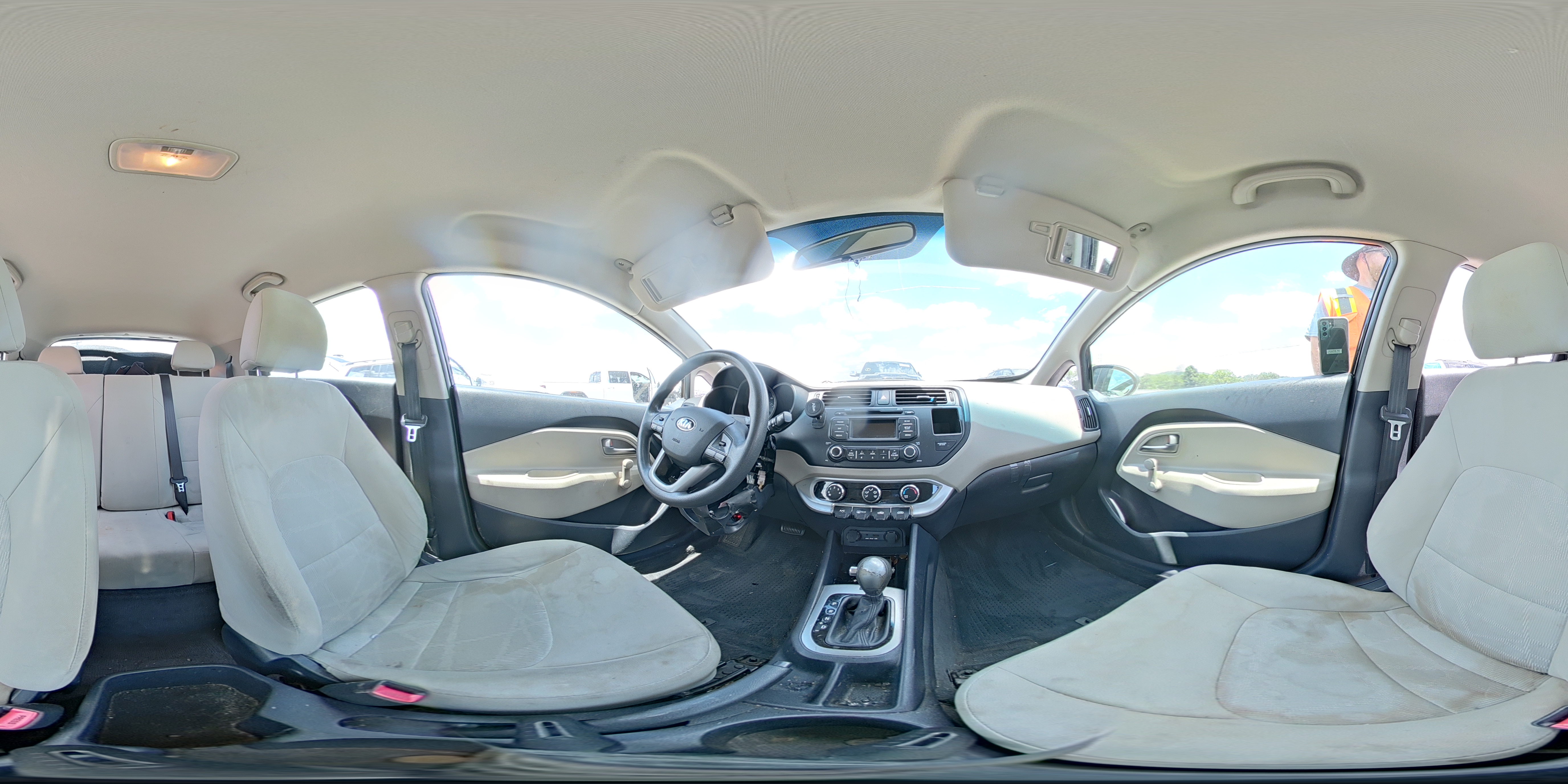 2013 Kia Rio Lx Black vin: KNADM5A32D6307066