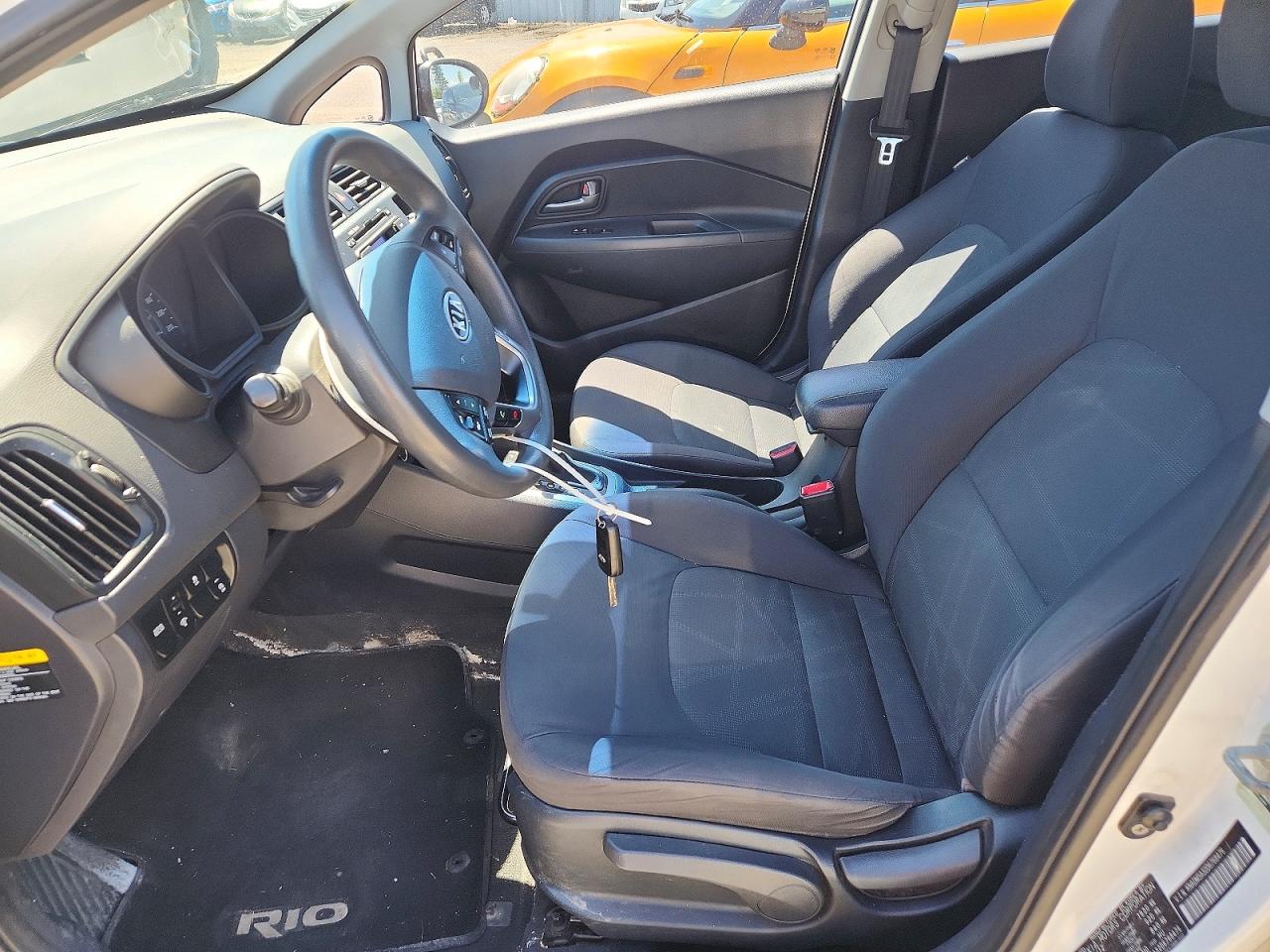 2013 Kia Rio Lx White vin: KNADM5A32D6768476