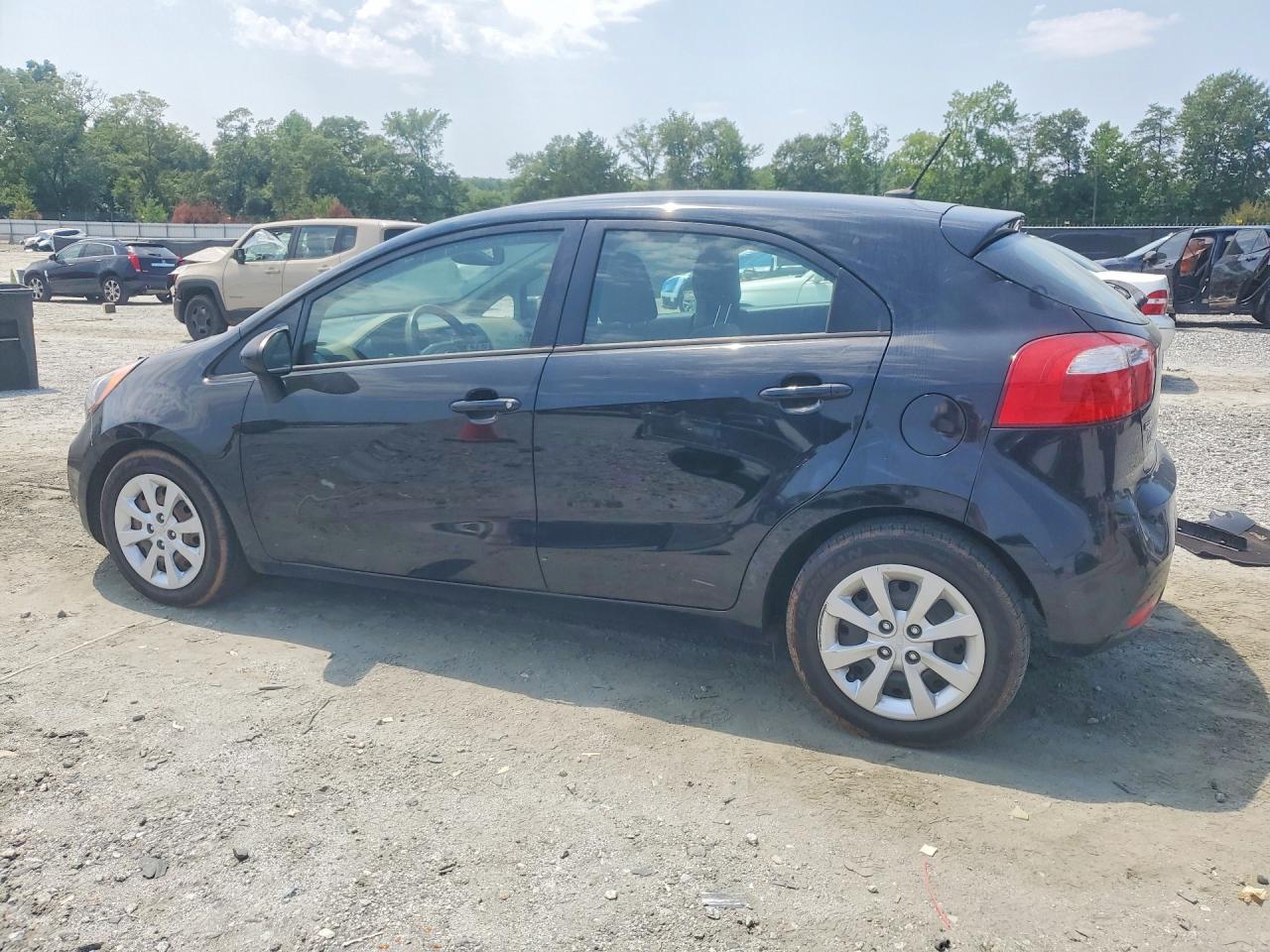 2014 Kia Rio Lx Black vin: KNADM5A32E6406195