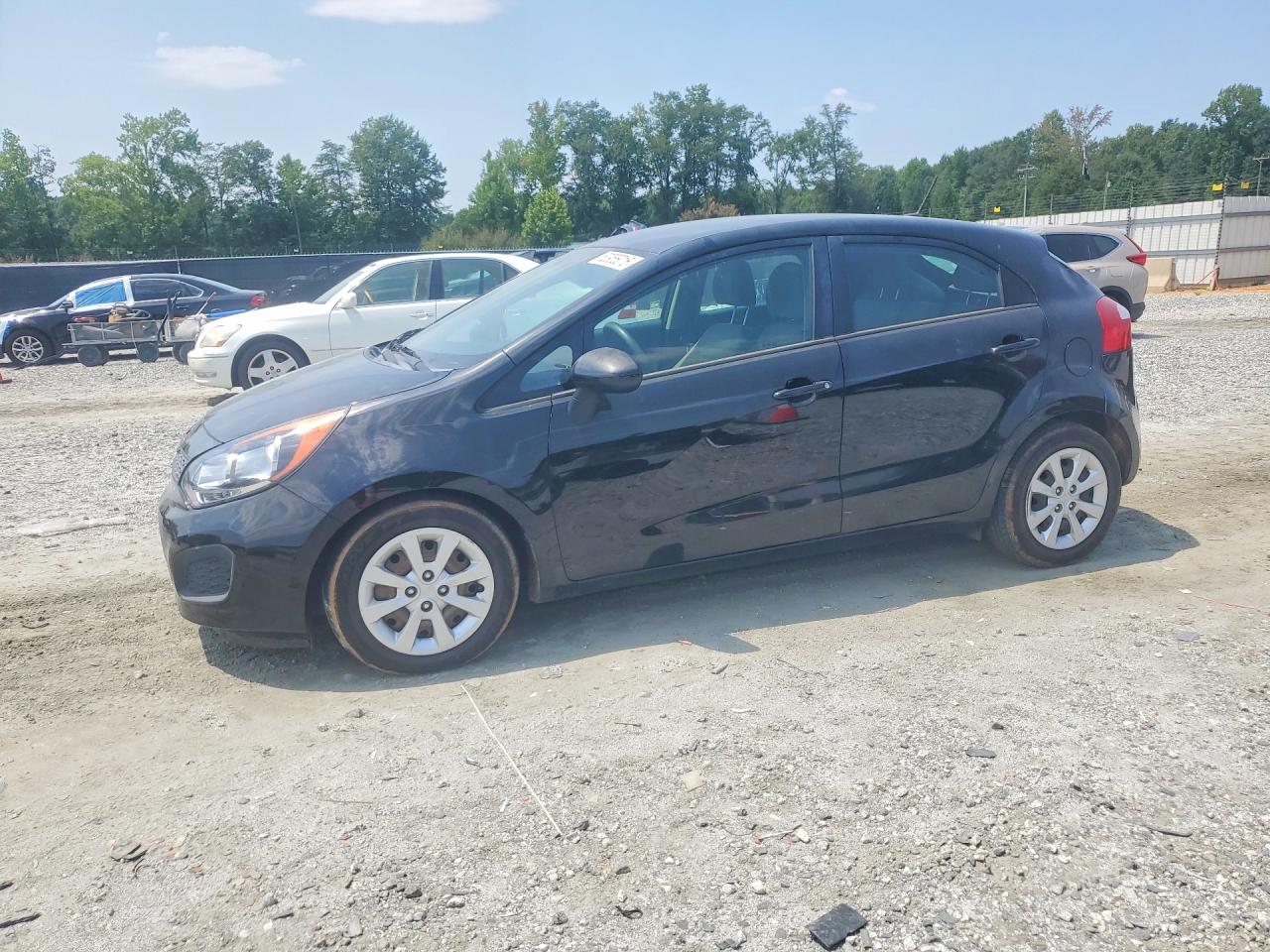 2014 Kia Rio Lx Black vin: KNADM5A32E6406195