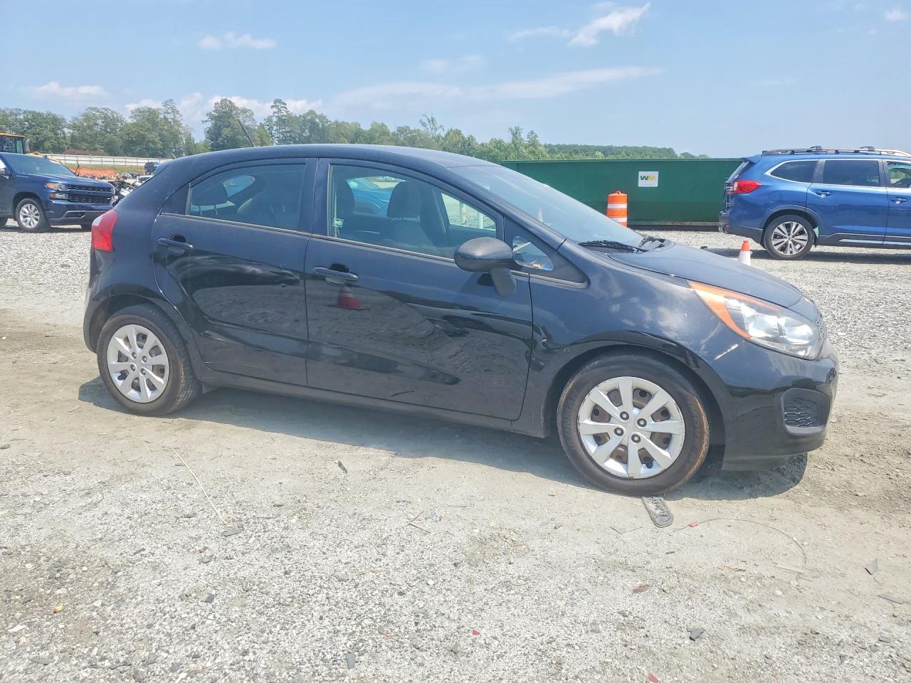 2014 Kia Rio Lx Black vin: KNADM5A32E6406195