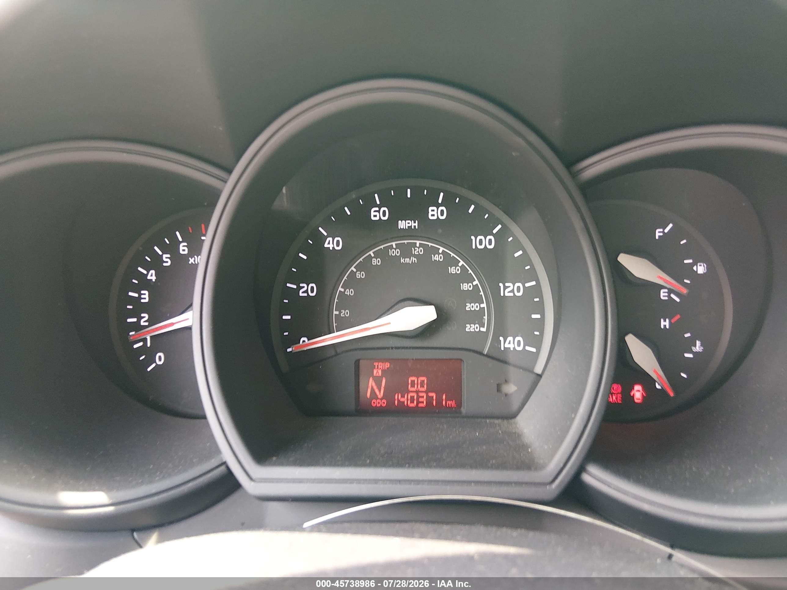2014 Kia Rio Lx Красный vin: KNADM5A32E6414376