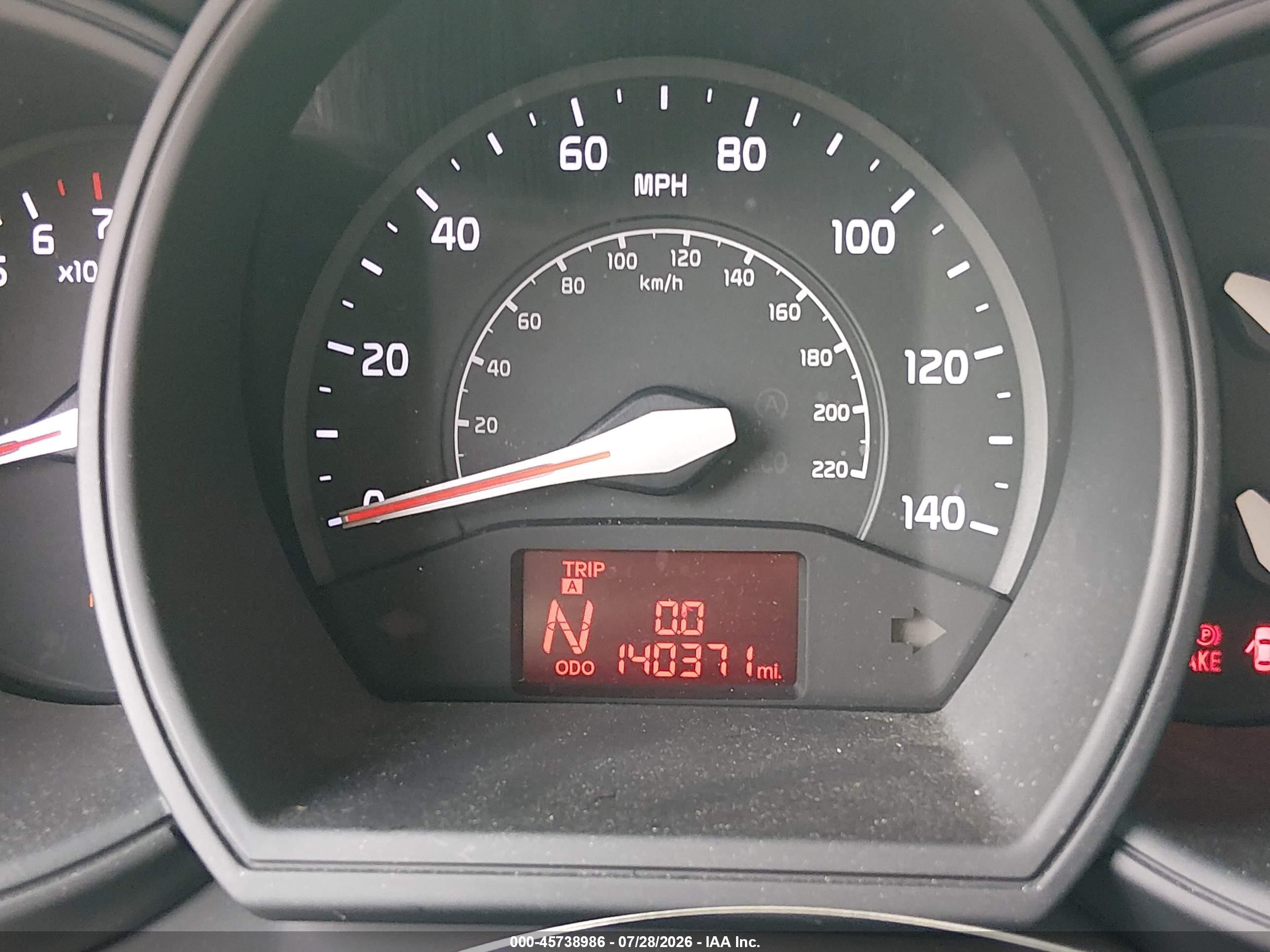 2014 Kia Rio Lx Красный vin: KNADM5A32E6414376
