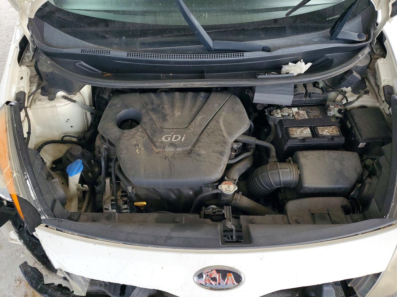 2012 Kia Rio Lx White vin: KNADM5A33C6039871