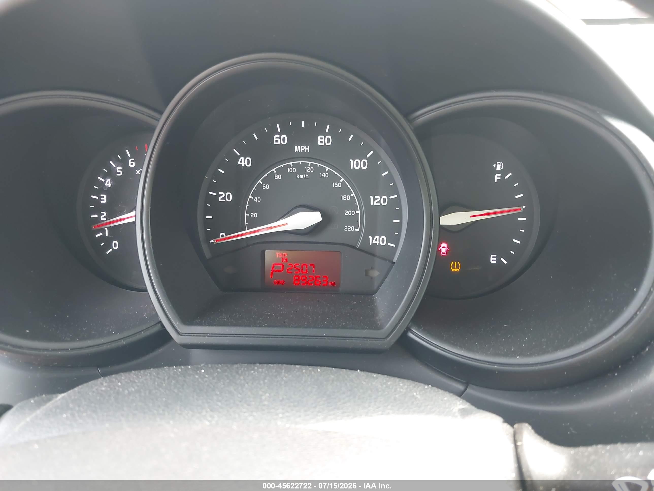 2013 Kia Rio Lx Red vin: KNADM5A33D6127949