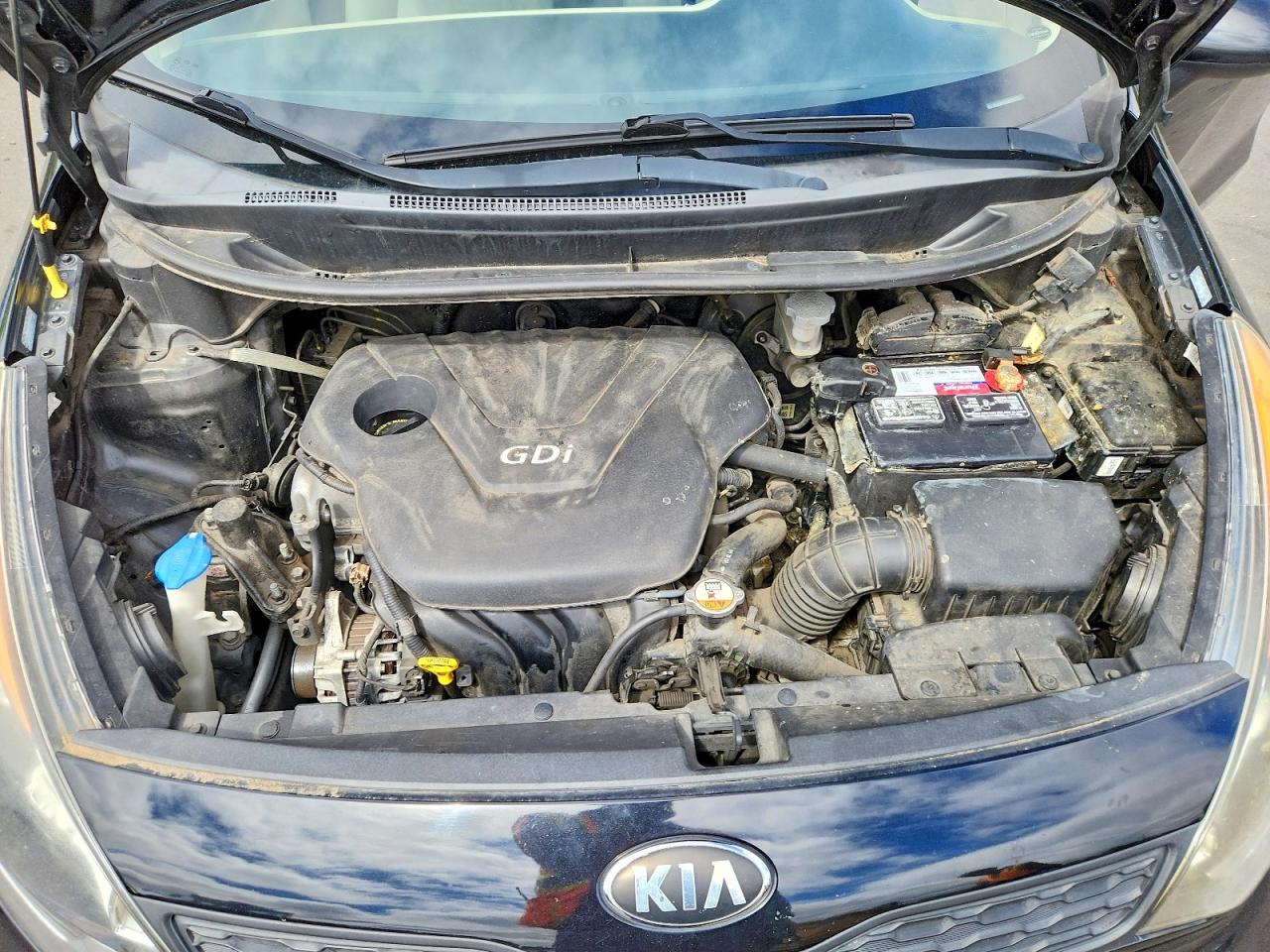 2013 Kia Rio Lx Black vin: KNADM5A33D6157033