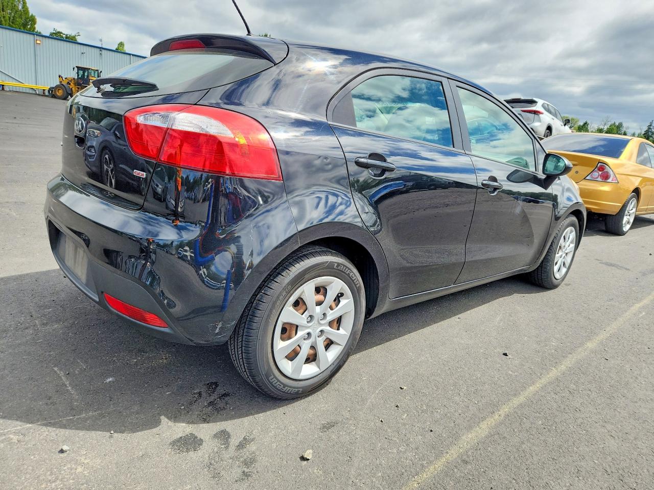 2013 Kia Rio Lx Black vin: KNADM5A33D6157033