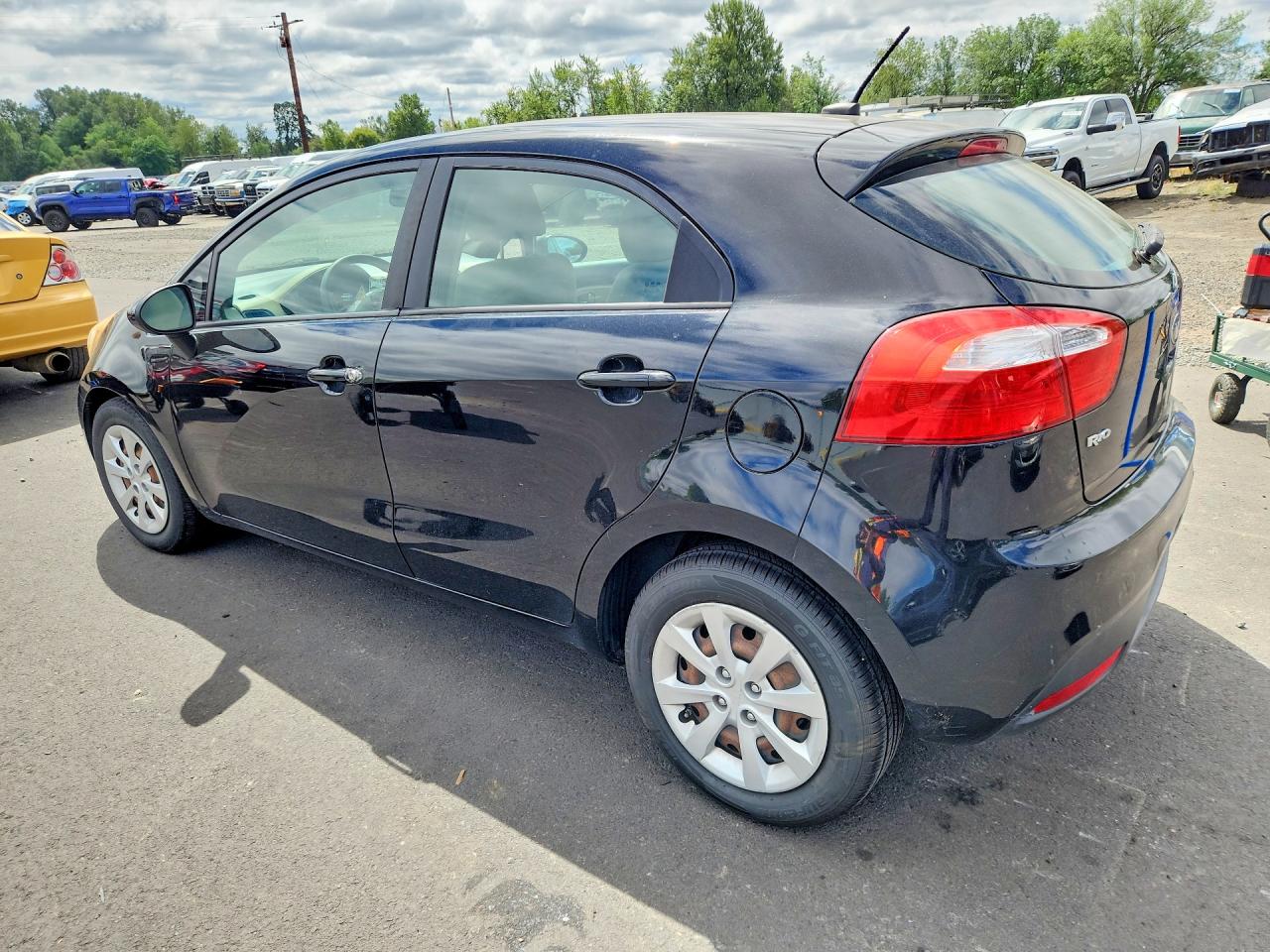 2013 Kia Rio Lx Black vin: KNADM5A33D6157033