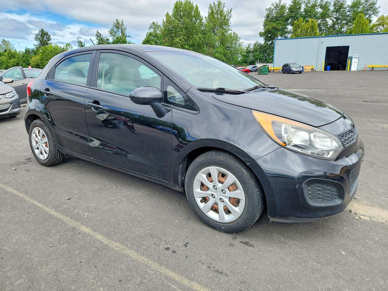 2013 Kia Rio Lx Black vin: KNADM5A33D6157033