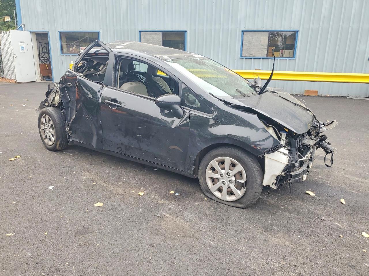 2014 Kia Rio Lx Black vin: KNADM5A33E6358481