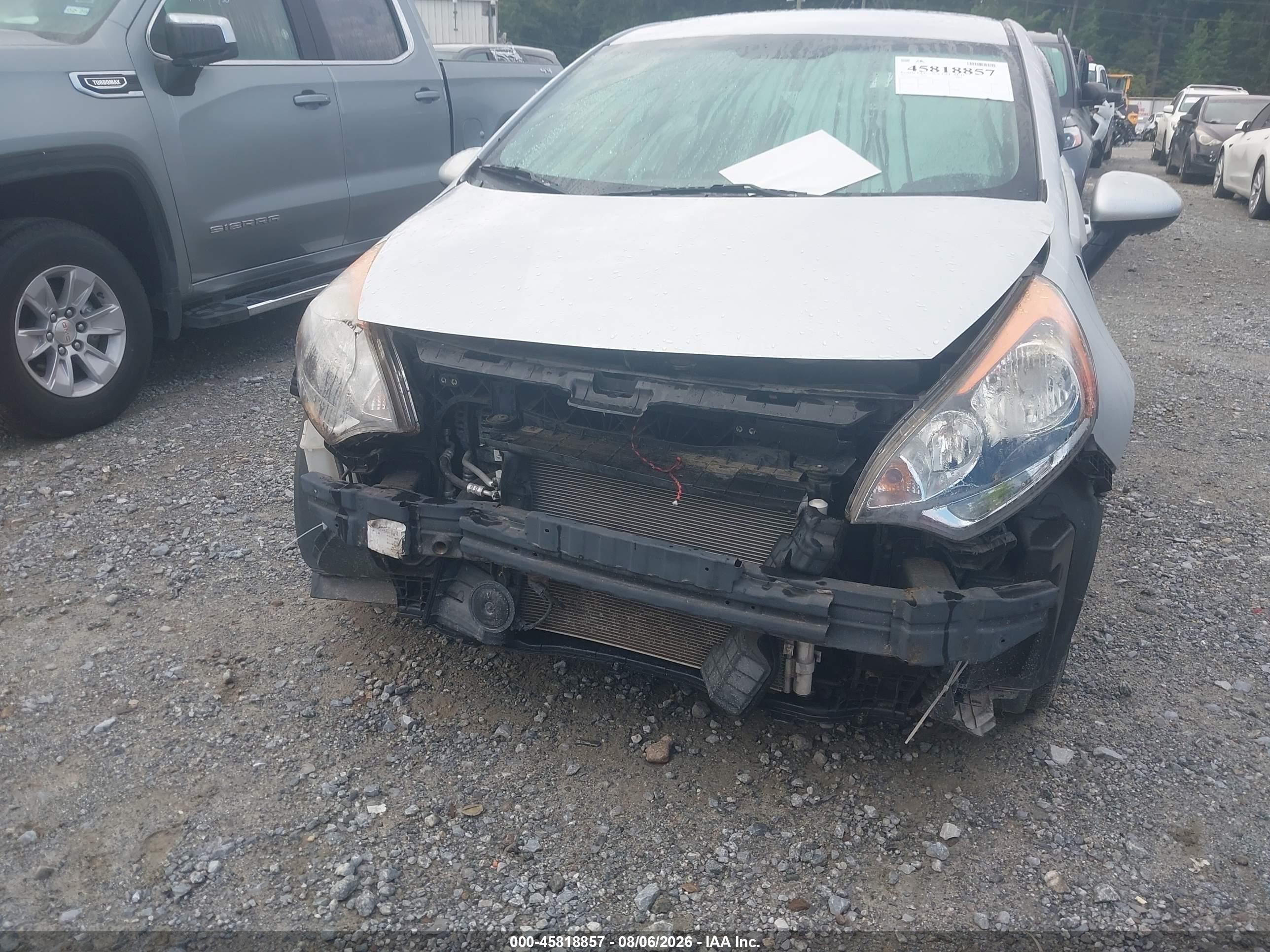 2015 Kia Rio Lx Silver vin: KNADM5A33F6428045