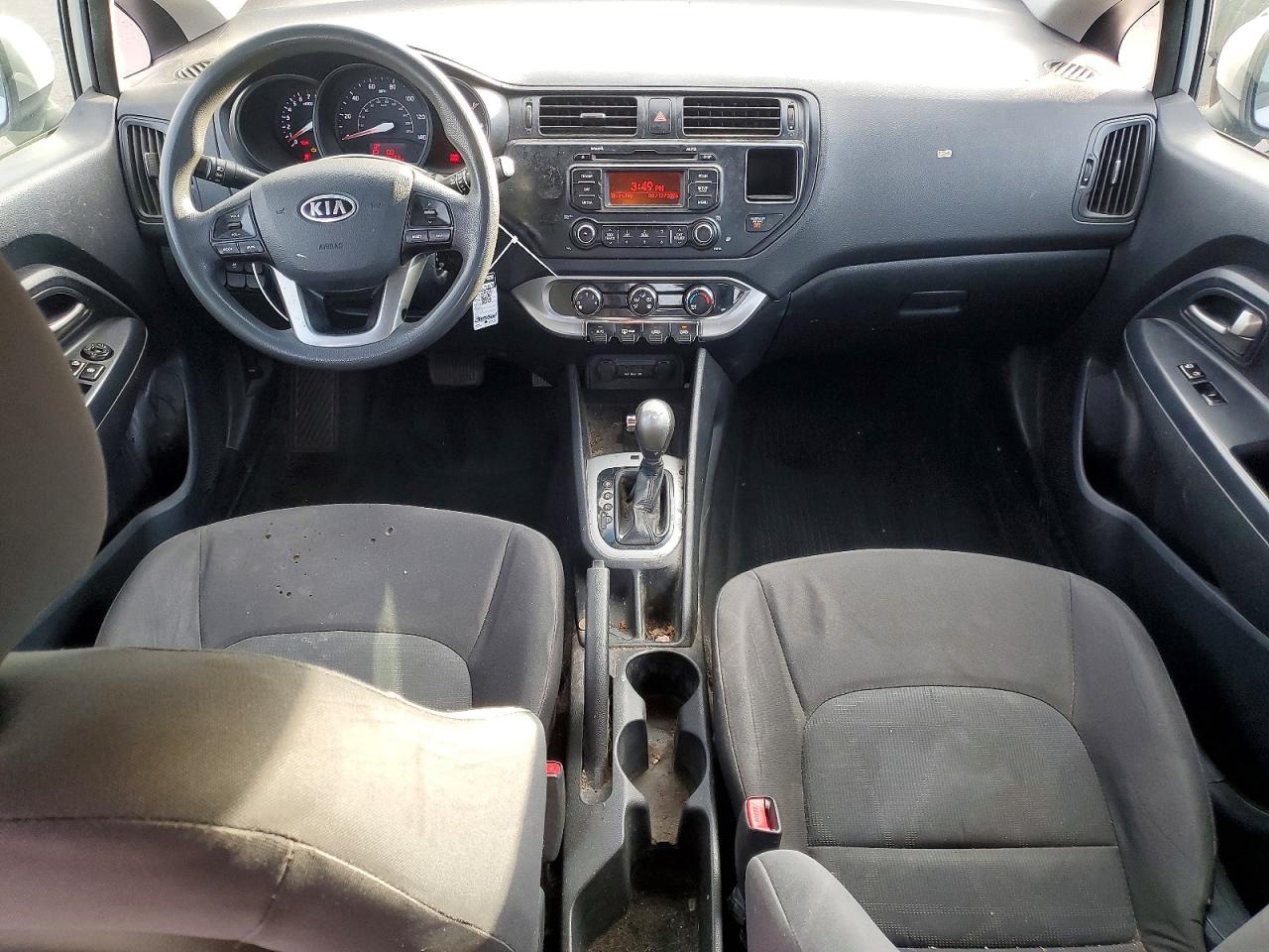 2012 Kia Rio Lx Silver vin: KNADM5A34C6013652