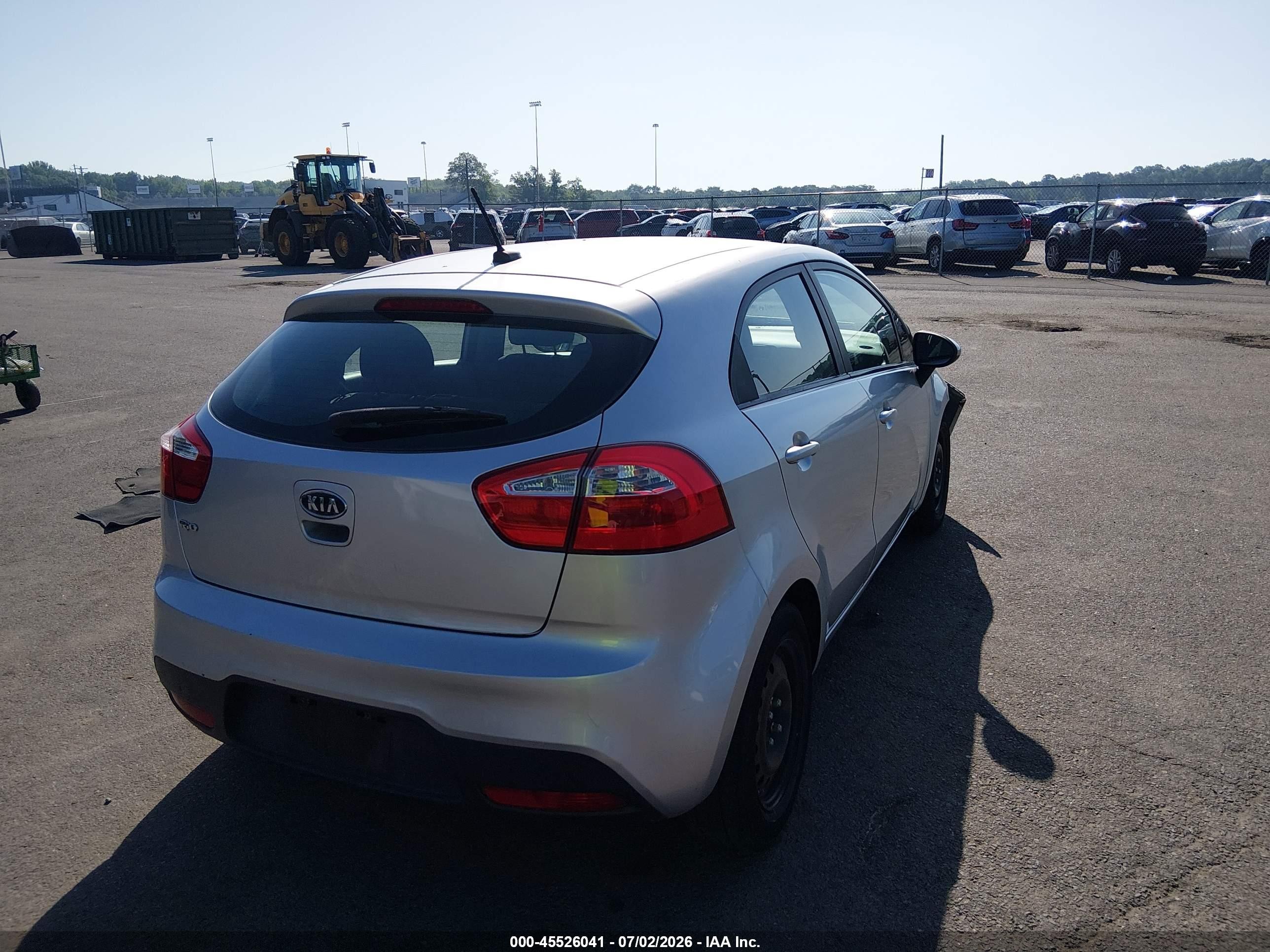 2012 Kia Rio5 Lx Gray vin: KNADM5A34C6015952