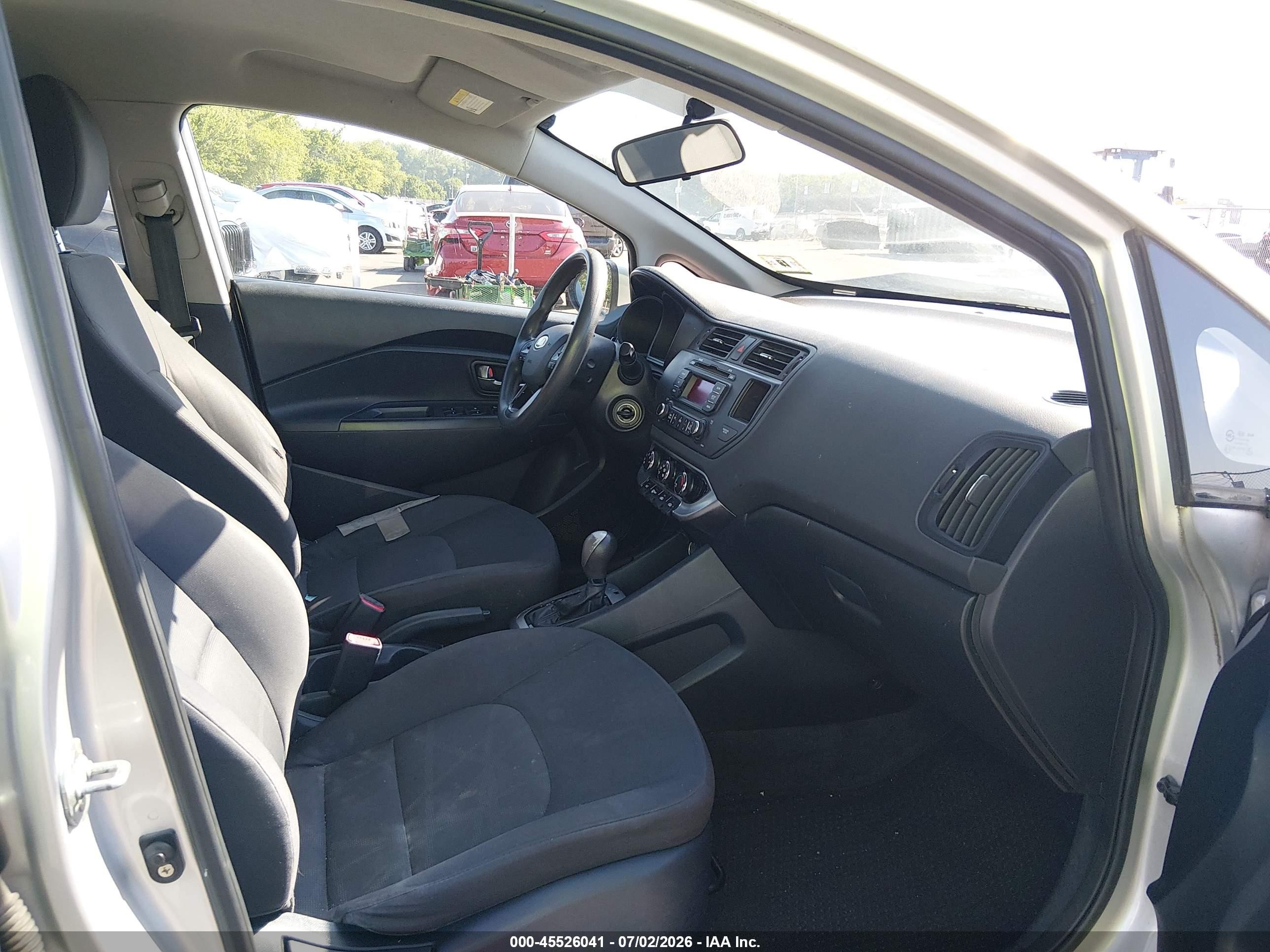2012 Kia Rio5 Lx Gray vin: KNADM5A34C6015952