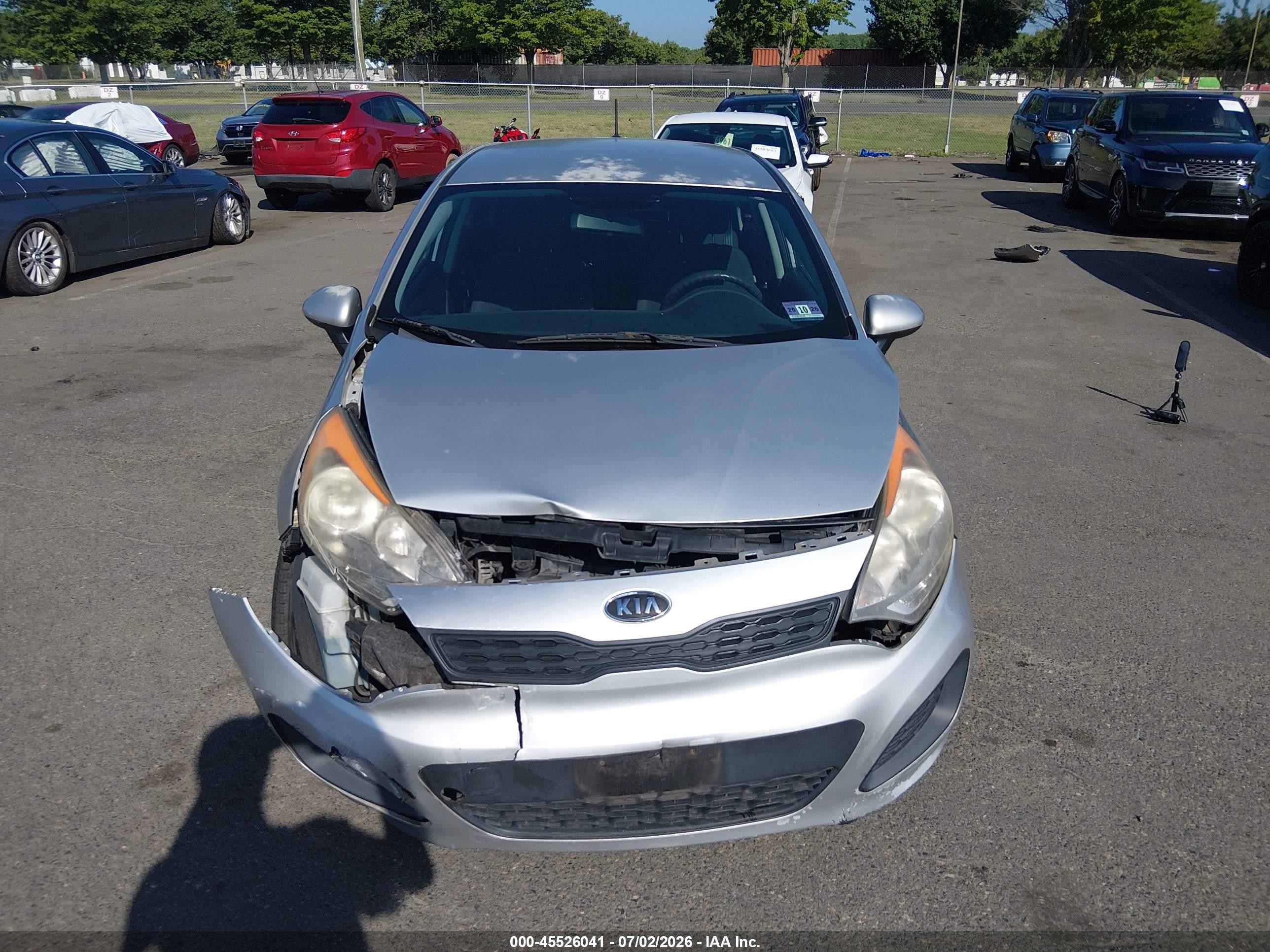 2012 Kia Rio5 Lx Gray vin: KNADM5A34C6015952