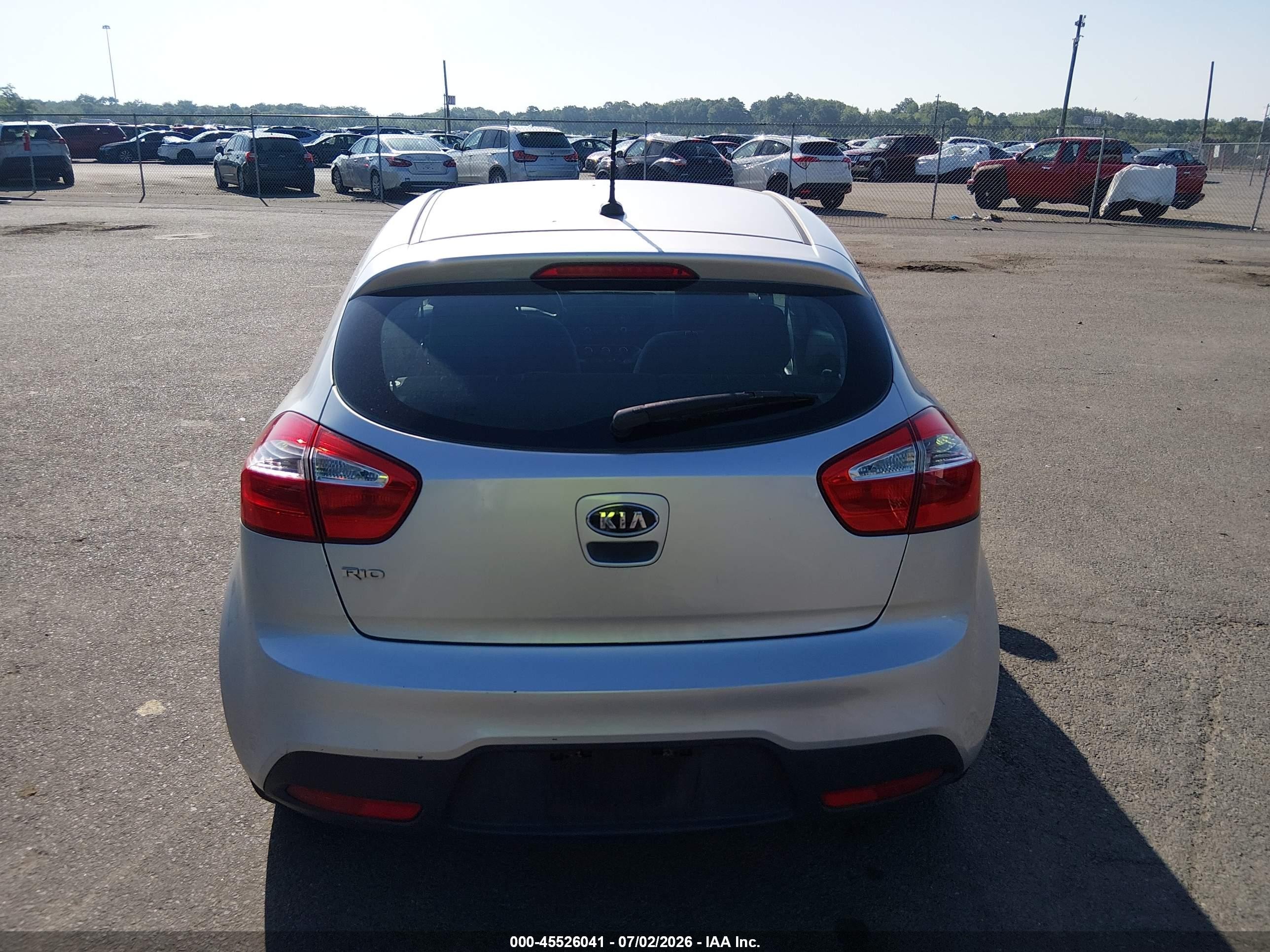 2012 Kia Rio5 Lx Gray vin: KNADM5A34C6015952
