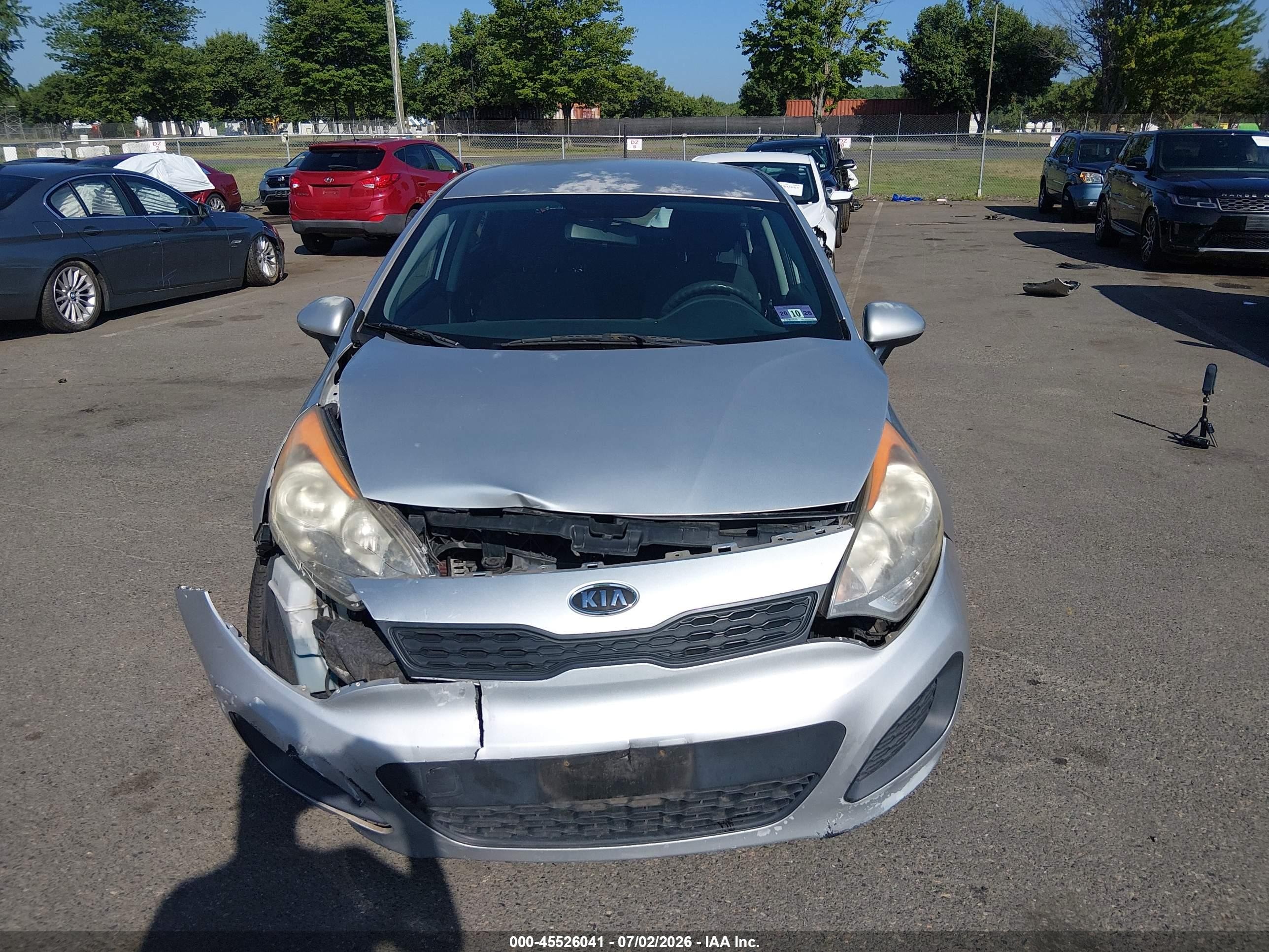 2012 Kia Rio5 Lx Gray vin: KNADM5A34C6015952