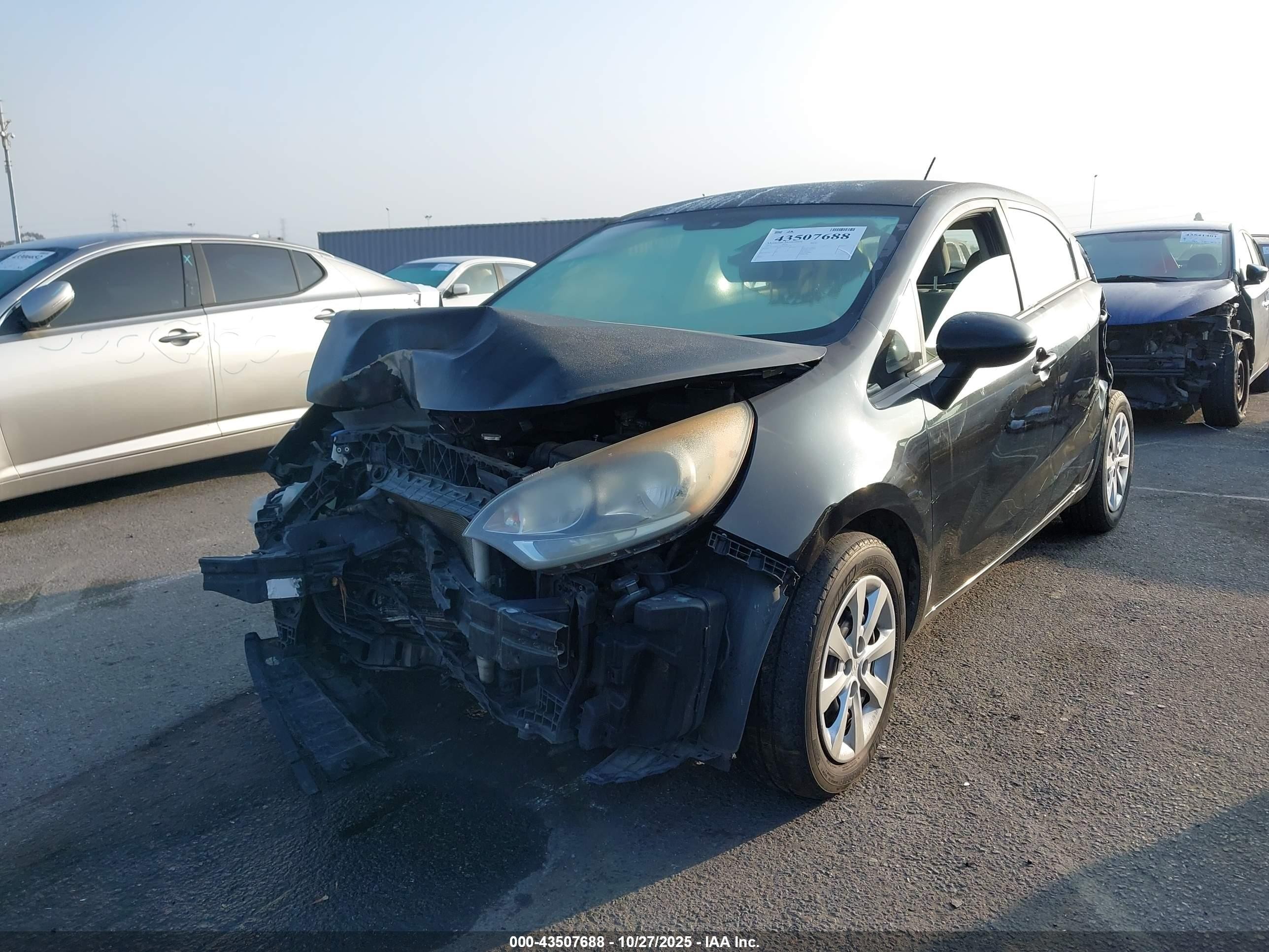 2012 Kia Rio5 Lx Black vin: KNADM5A34C6022254