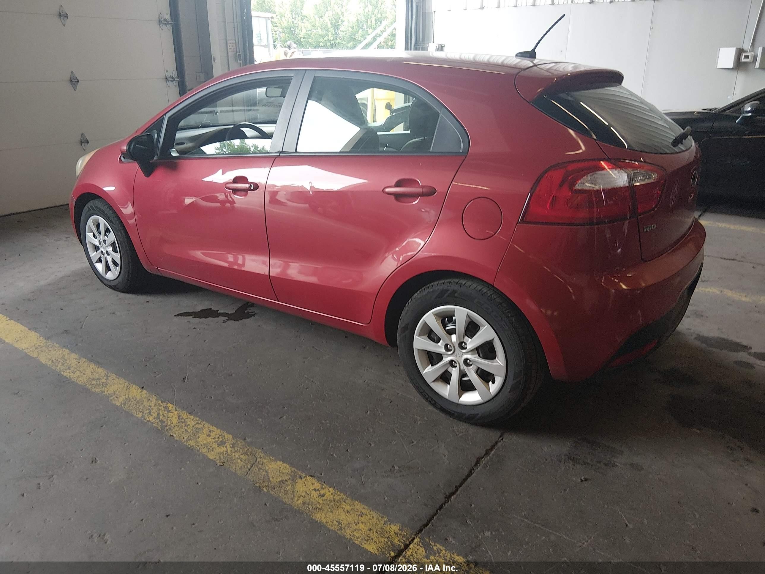 2013 Kia Rio Lx Red vin: KNADM5A34D6110397