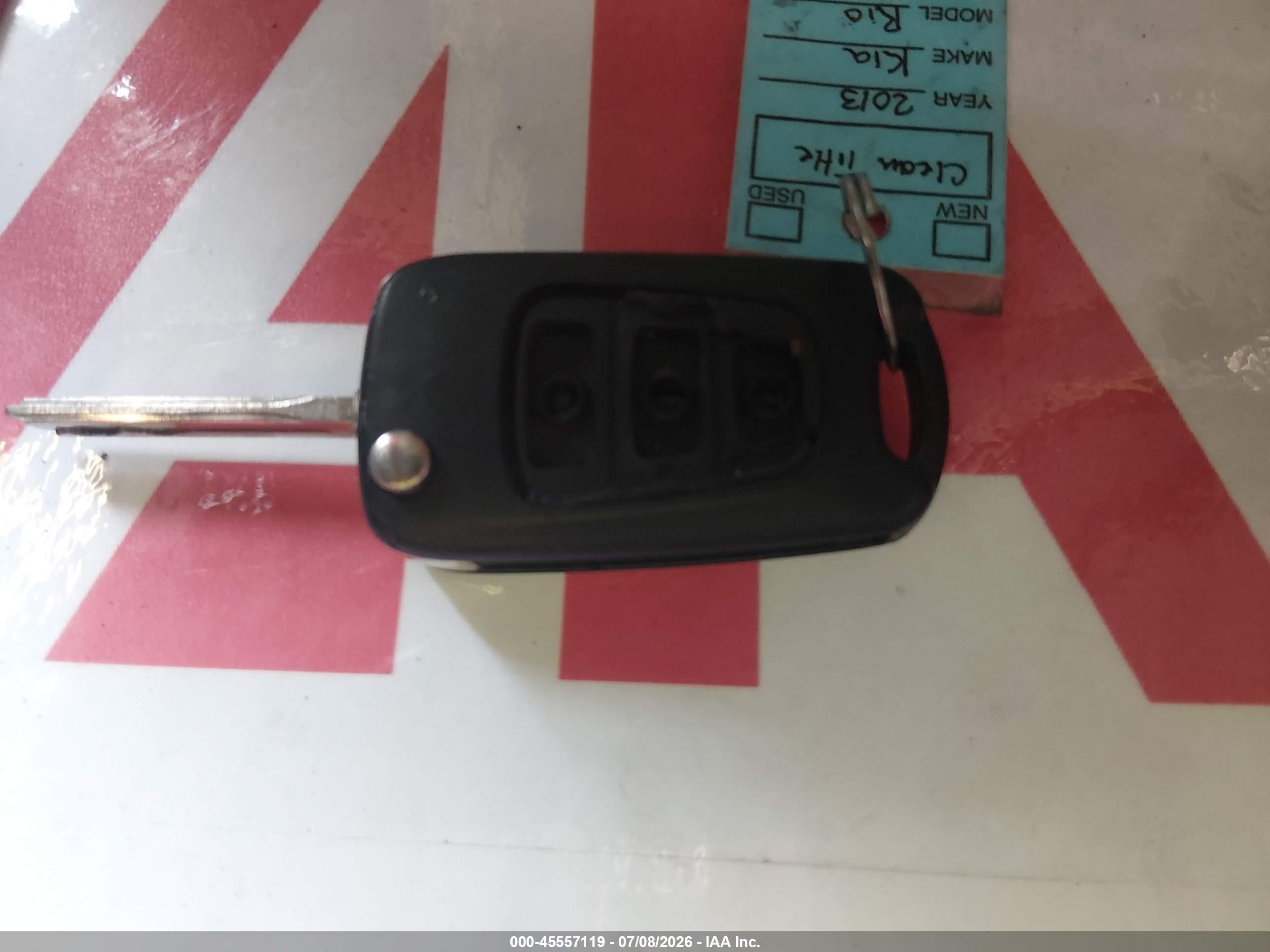 2013 Kia Rio Lx Red vin: KNADM5A34D6110397