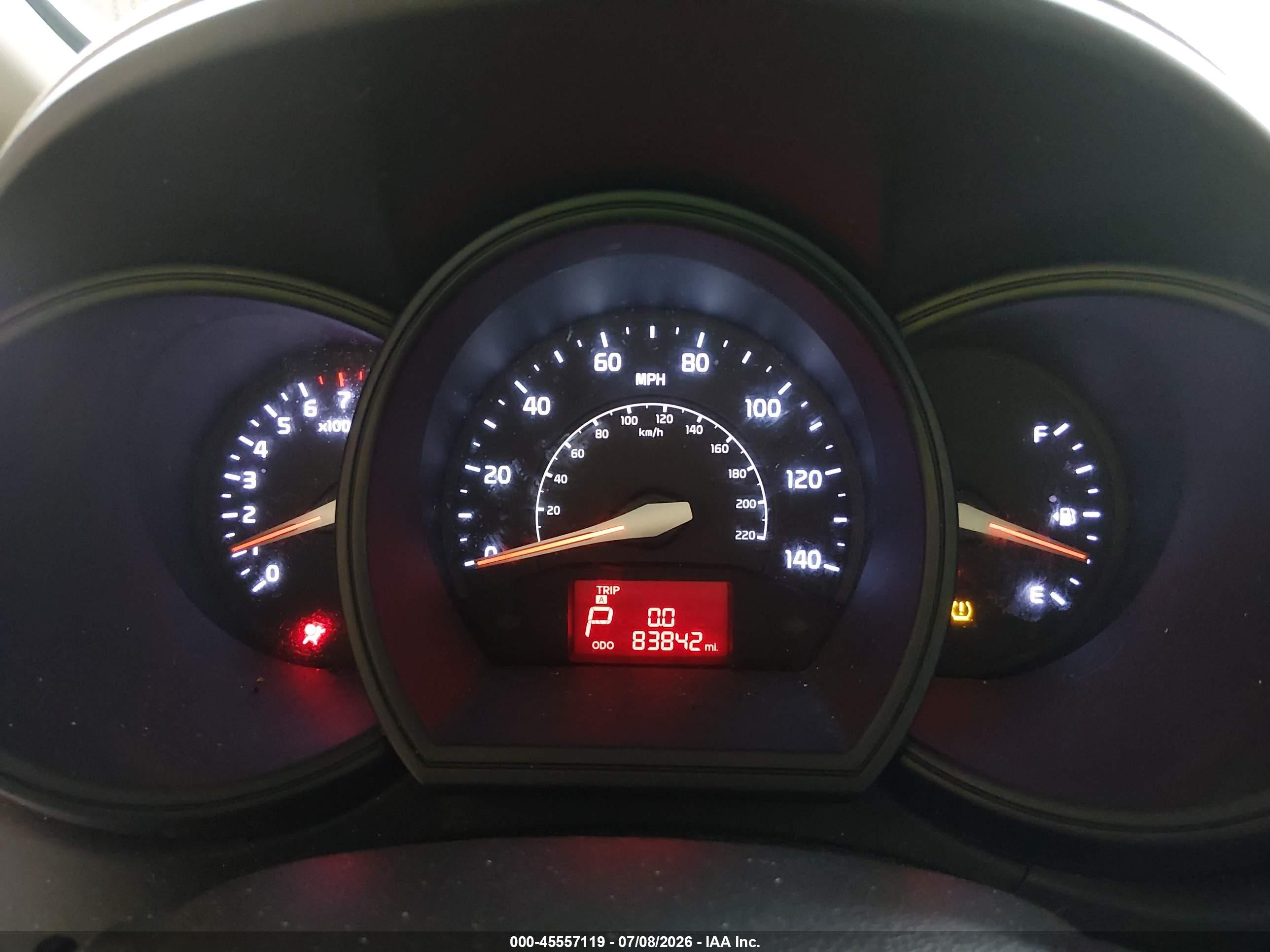 2013 Kia Rio Lx Red vin: KNADM5A34D6110397