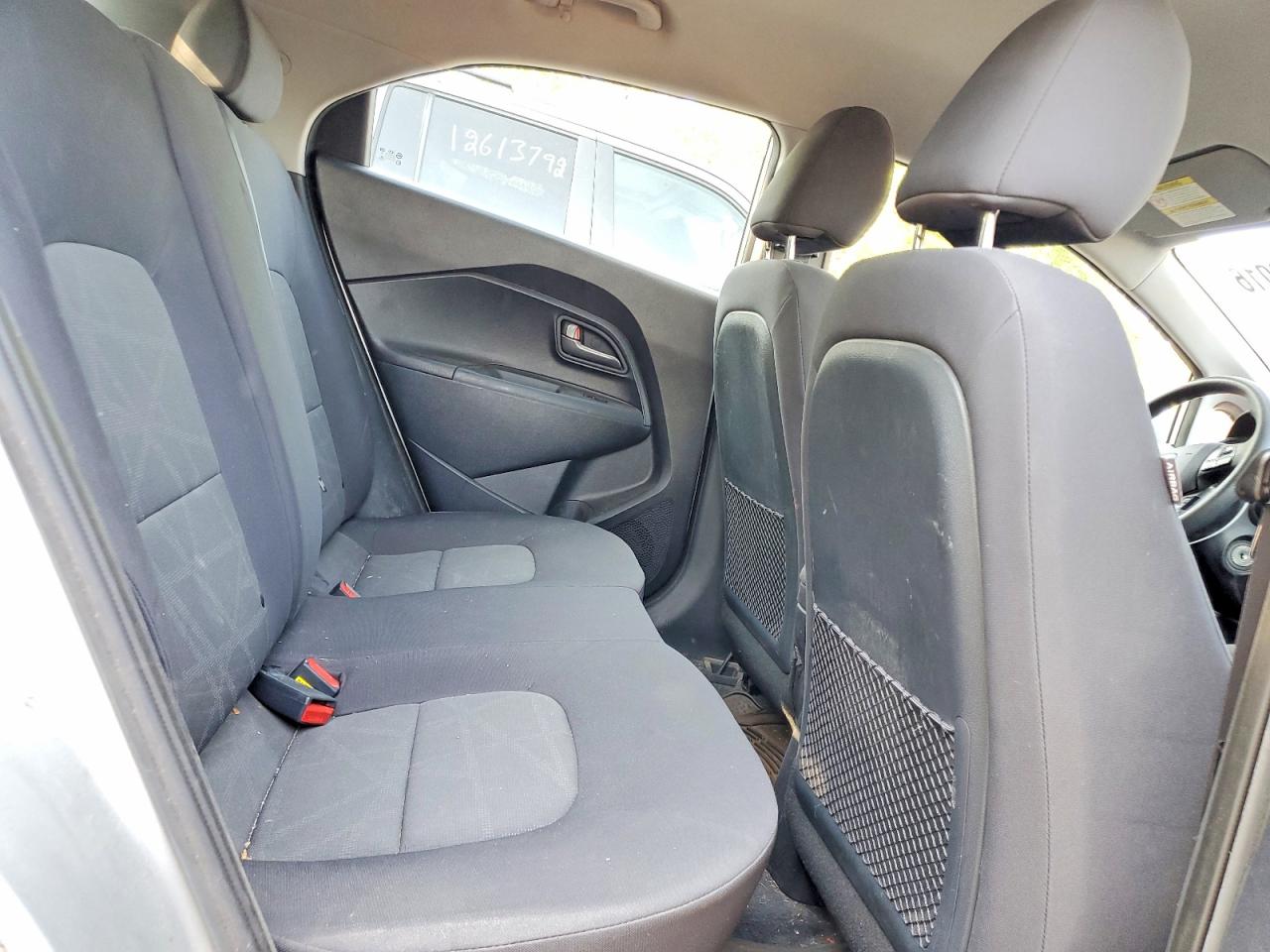 2012 Kia Rio Lx Silver vin: KNADM5A35C6715883