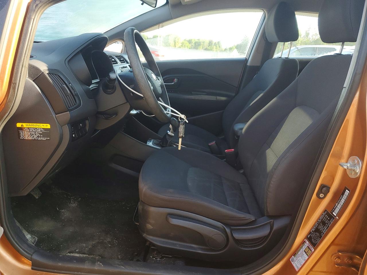 2012 Kia Rio Lx Оранжевый vin: KNADM5A35C6756031