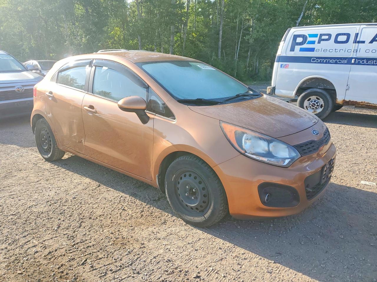 2012 Kia Rio Lx Оранжевый vin: KNADM5A35C6756031