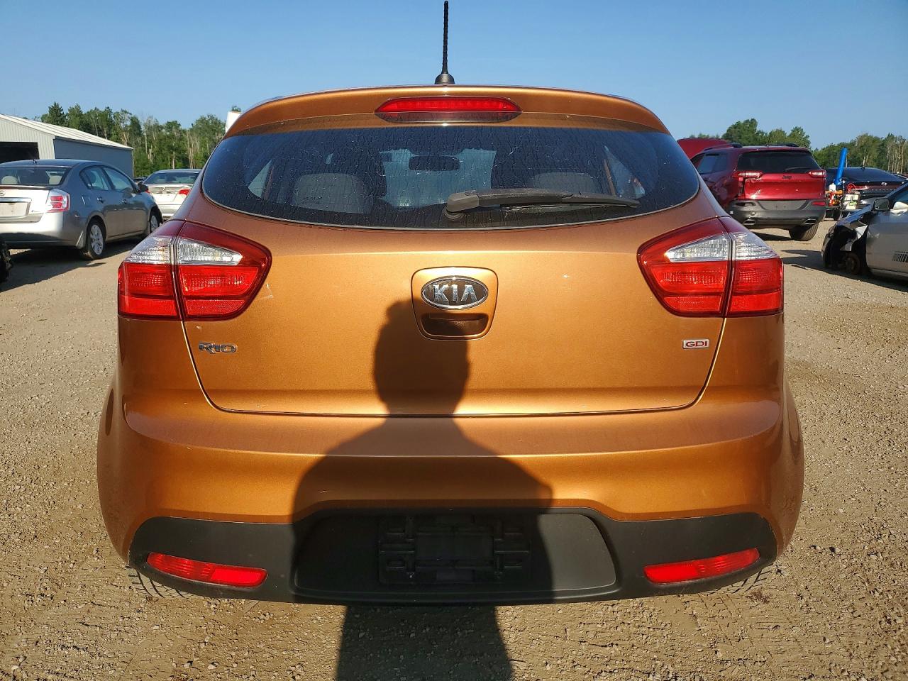 2012 Kia Rio Lx Оранжевый vin: KNADM5A35C6756031
