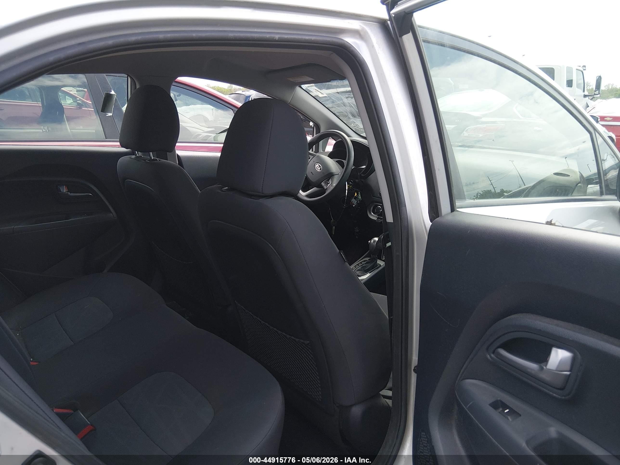 2013 Kia Rio Lx Серебряный vin: KNADM5A35D6106889