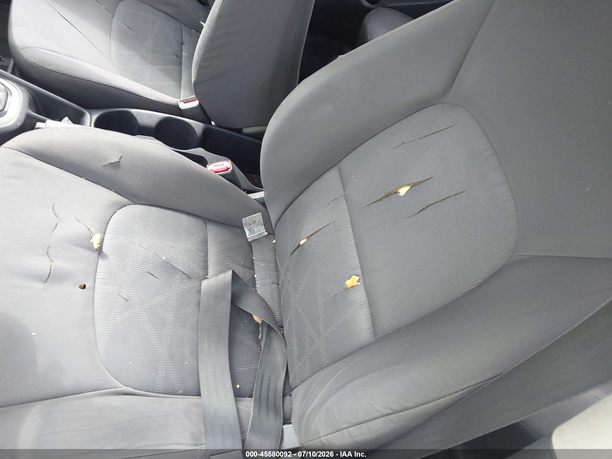 2013 Kia Rio Lx White vin: KNADM5A35D6319230