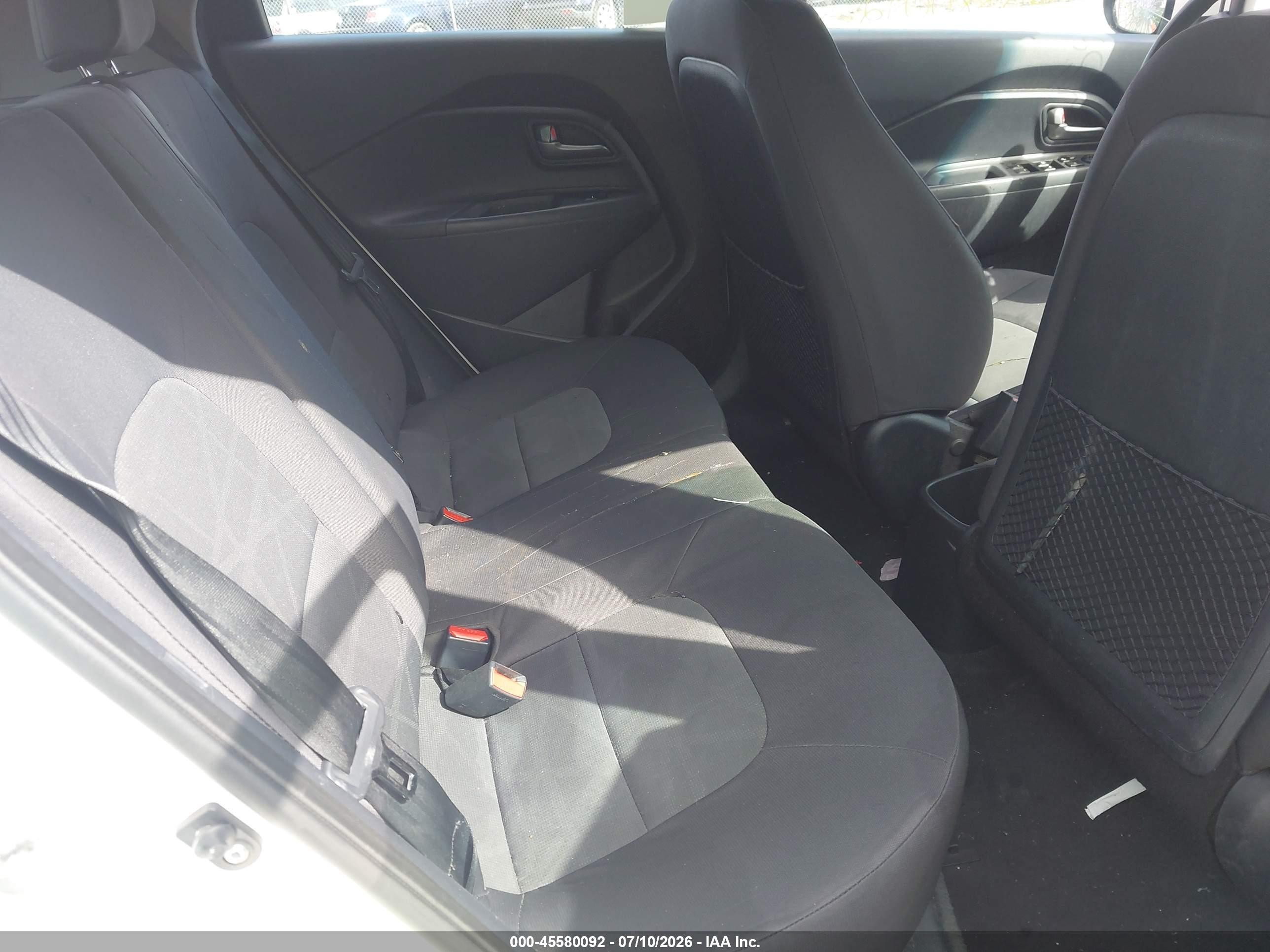 2013 Kia Rio Lx White vin: KNADM5A35D6319230