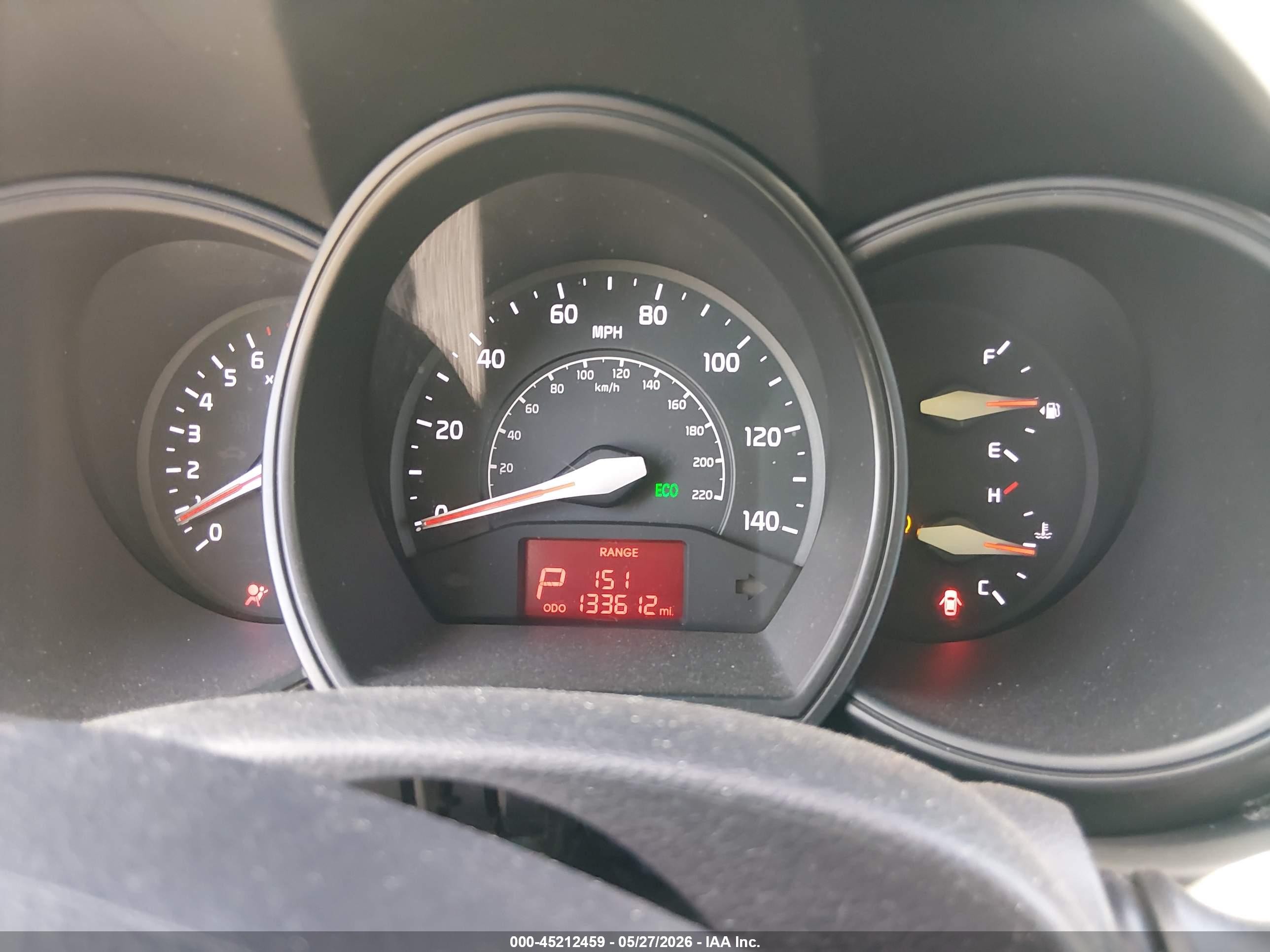 2014 Kia Rio Lx White vin: KNADM5A35E6372141