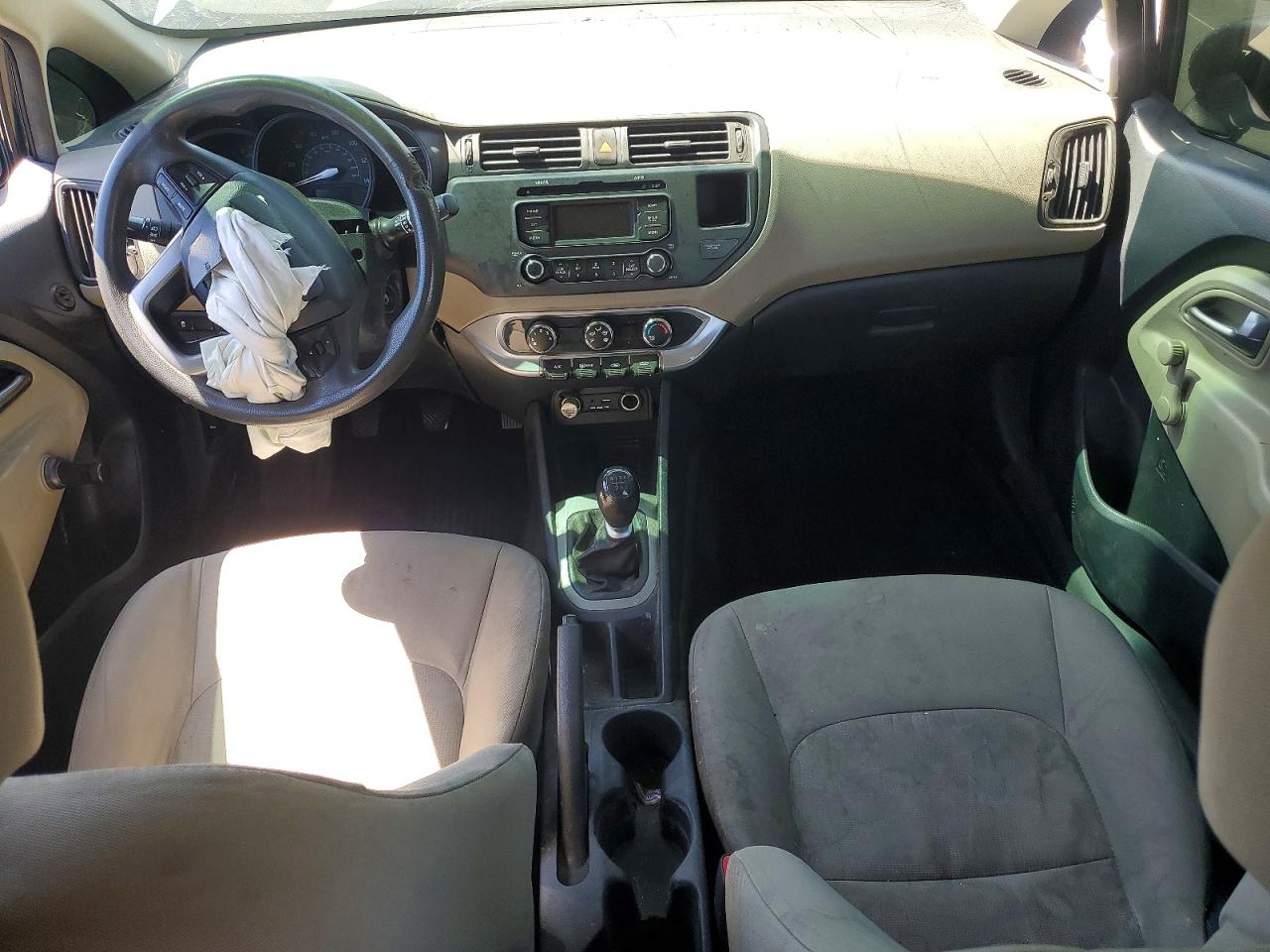 2015 Kia Rio Lx Black vin: KNADM5A35F6494175