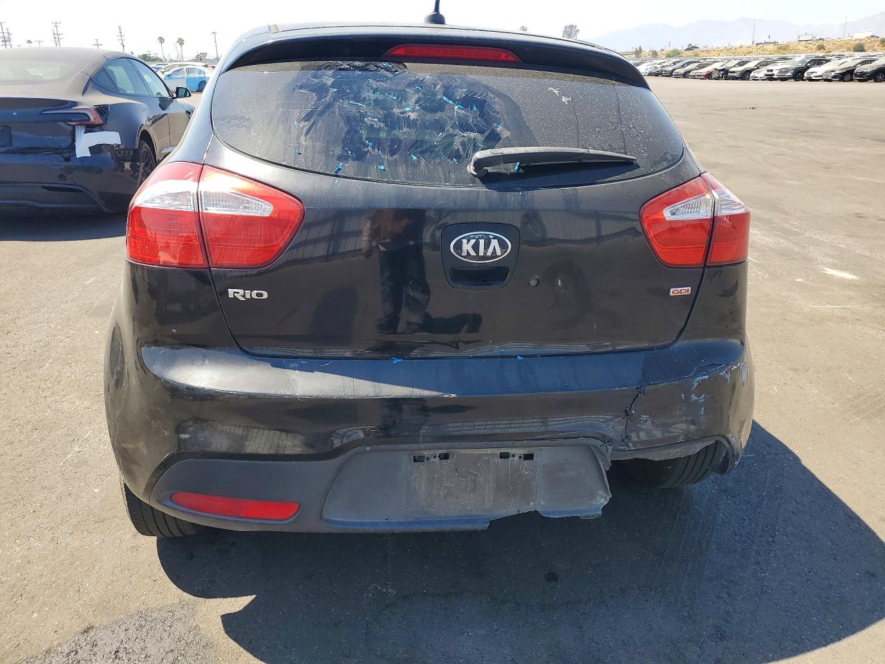 2015 Kia Rio Lx Black vin: KNADM5A35F6494175
