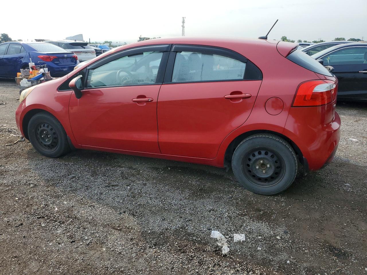 2012 Kia Rio Lx Red vin: KNADM5A36C6759682