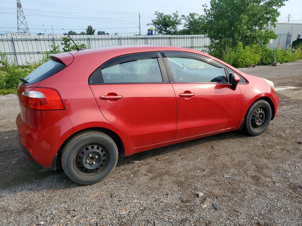 2012 Kia Rio Lx Red vin: KNADM5A36C6759682