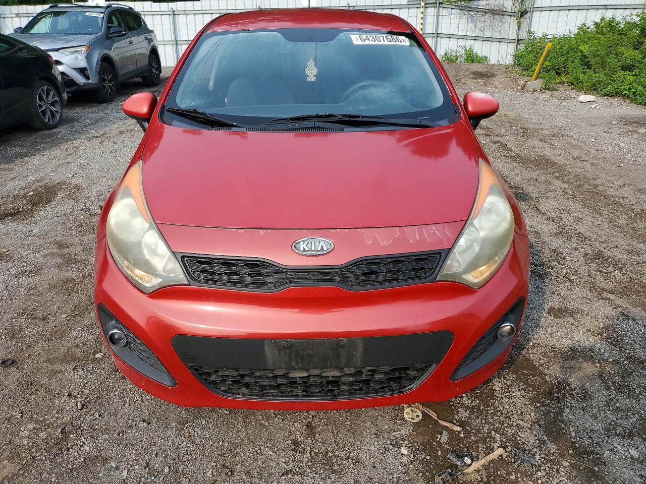 2012 Kia Rio Lx Red vin: KNADM5A36C6759682