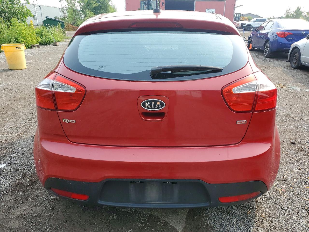 2012 Kia Rio Lx Red vin: KNADM5A36C6759682