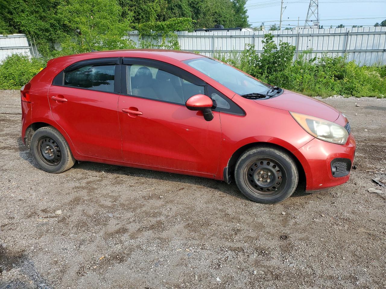 2012 Kia Rio Lx Red vin: KNADM5A36C6759682