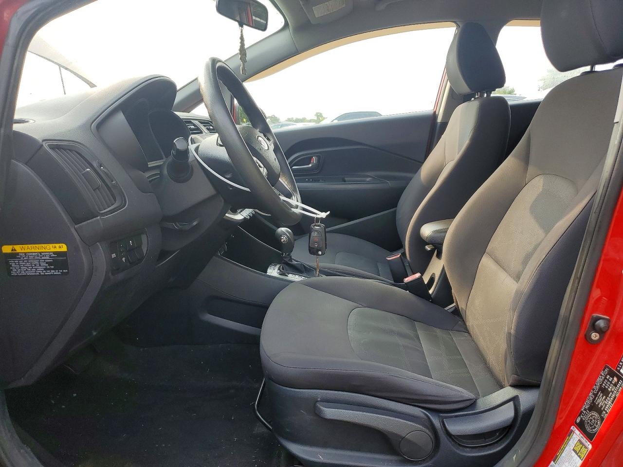 2012 Kia Rio Lx Red vin: KNADM5A36C6759682