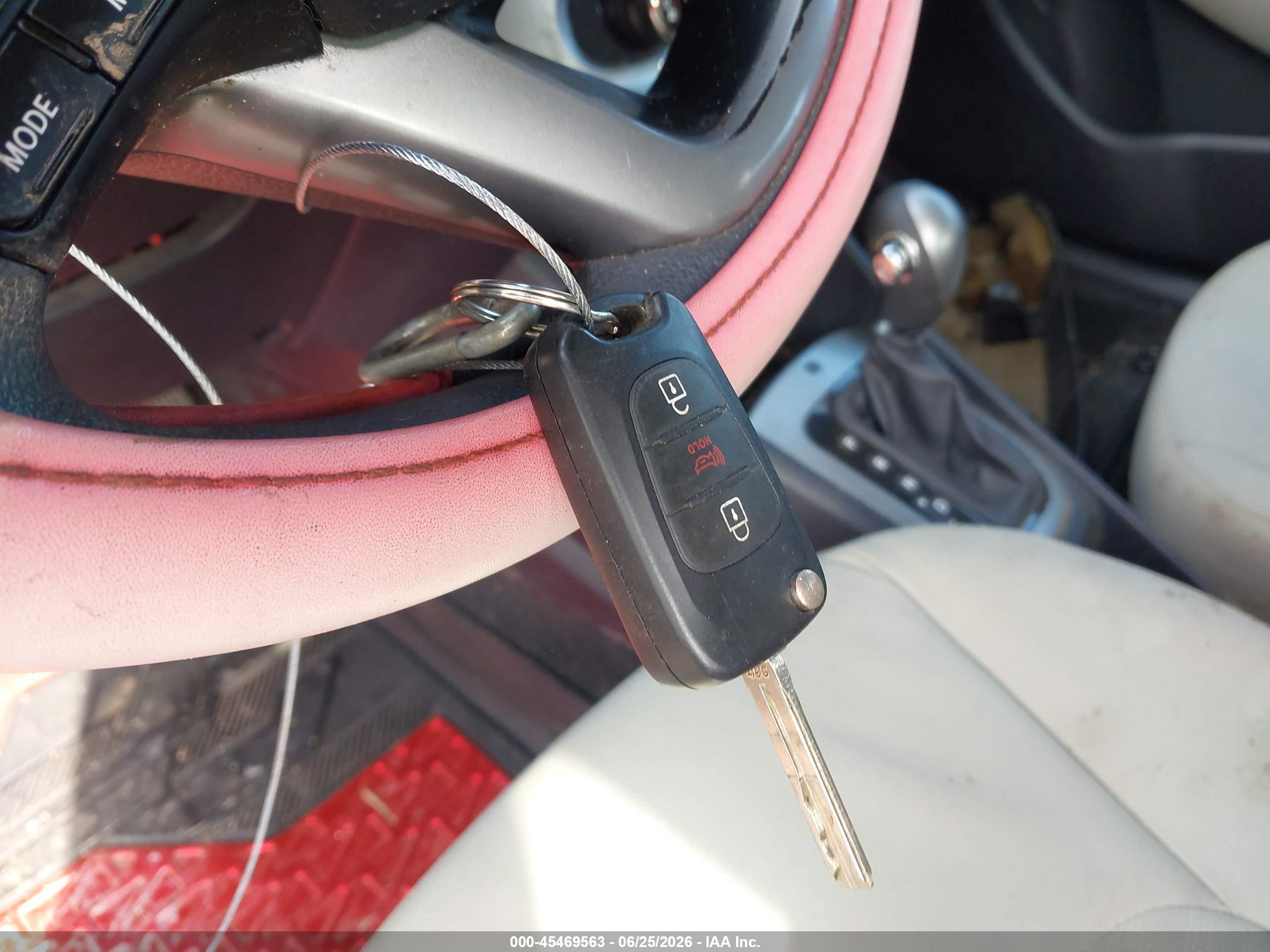 2013 Kia Rio Lx Red vin: KNADM5A36D6107890
